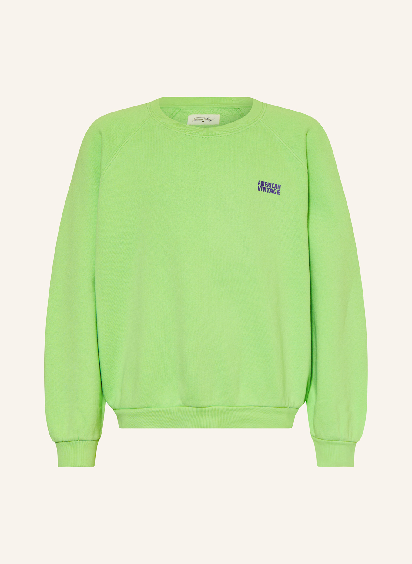 American Vintage Sweatshirt IZUBIRD: HELLGRÜN