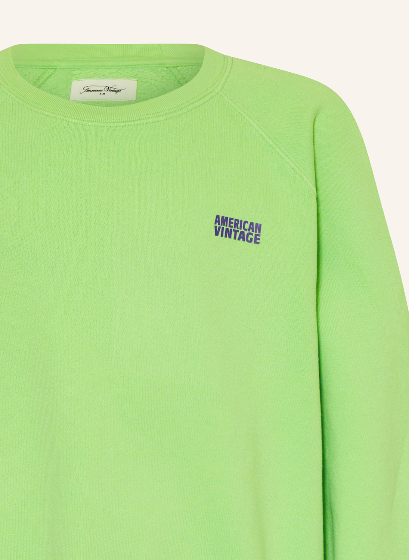 American Vintage Sweatshirt IZUBIRD: HELLGRÜN