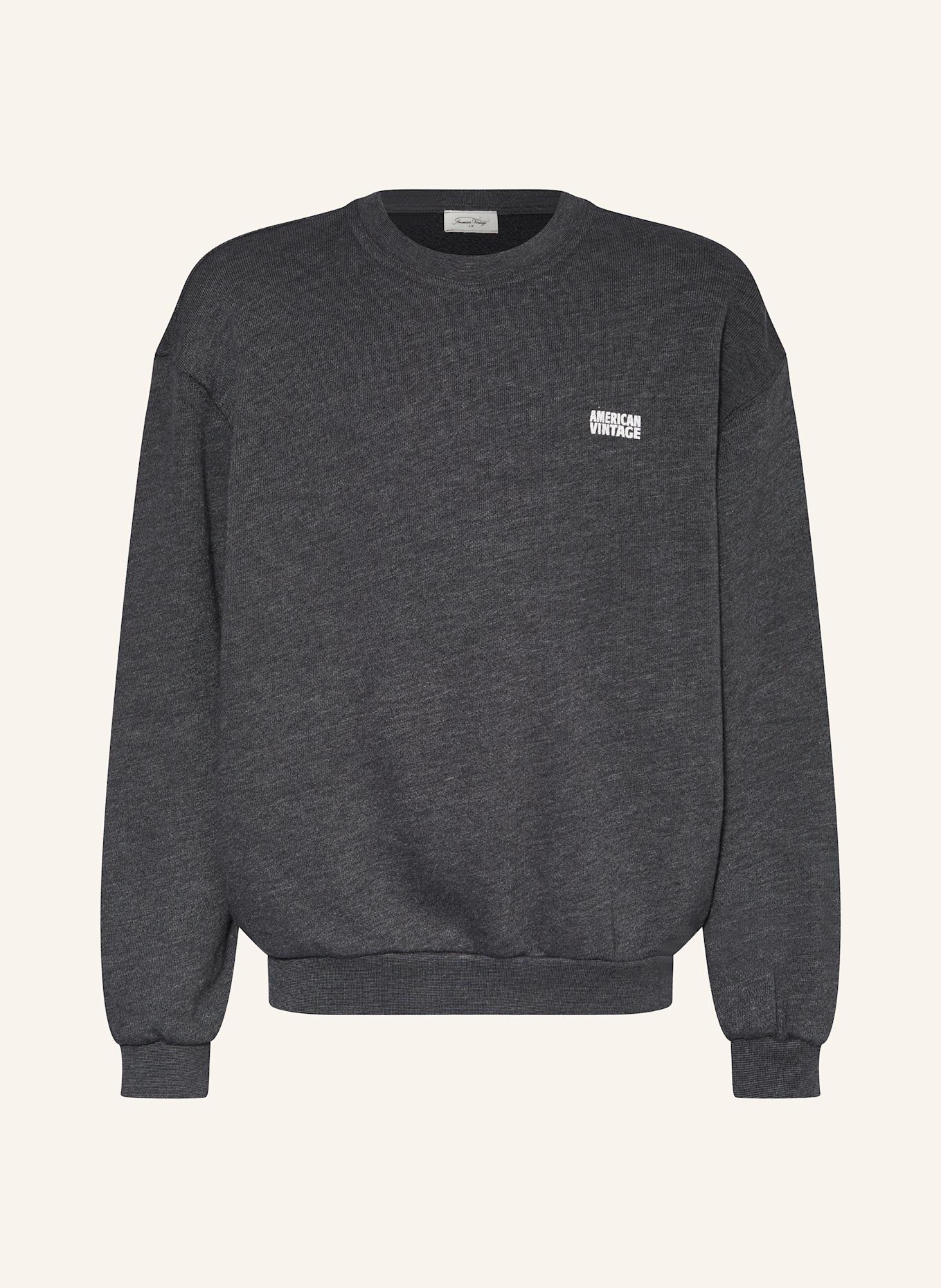 American Vintage Sweatshirt DOVEN: DUNKELGRAU