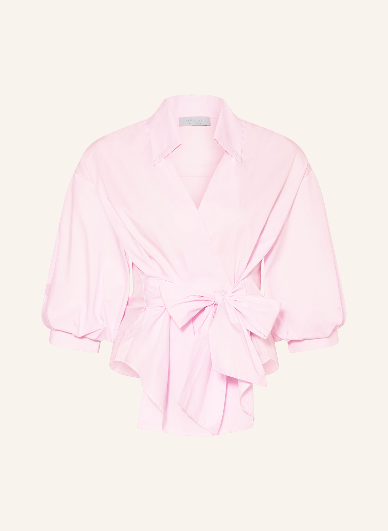 Rich & Royal Wrap blouse: PINK