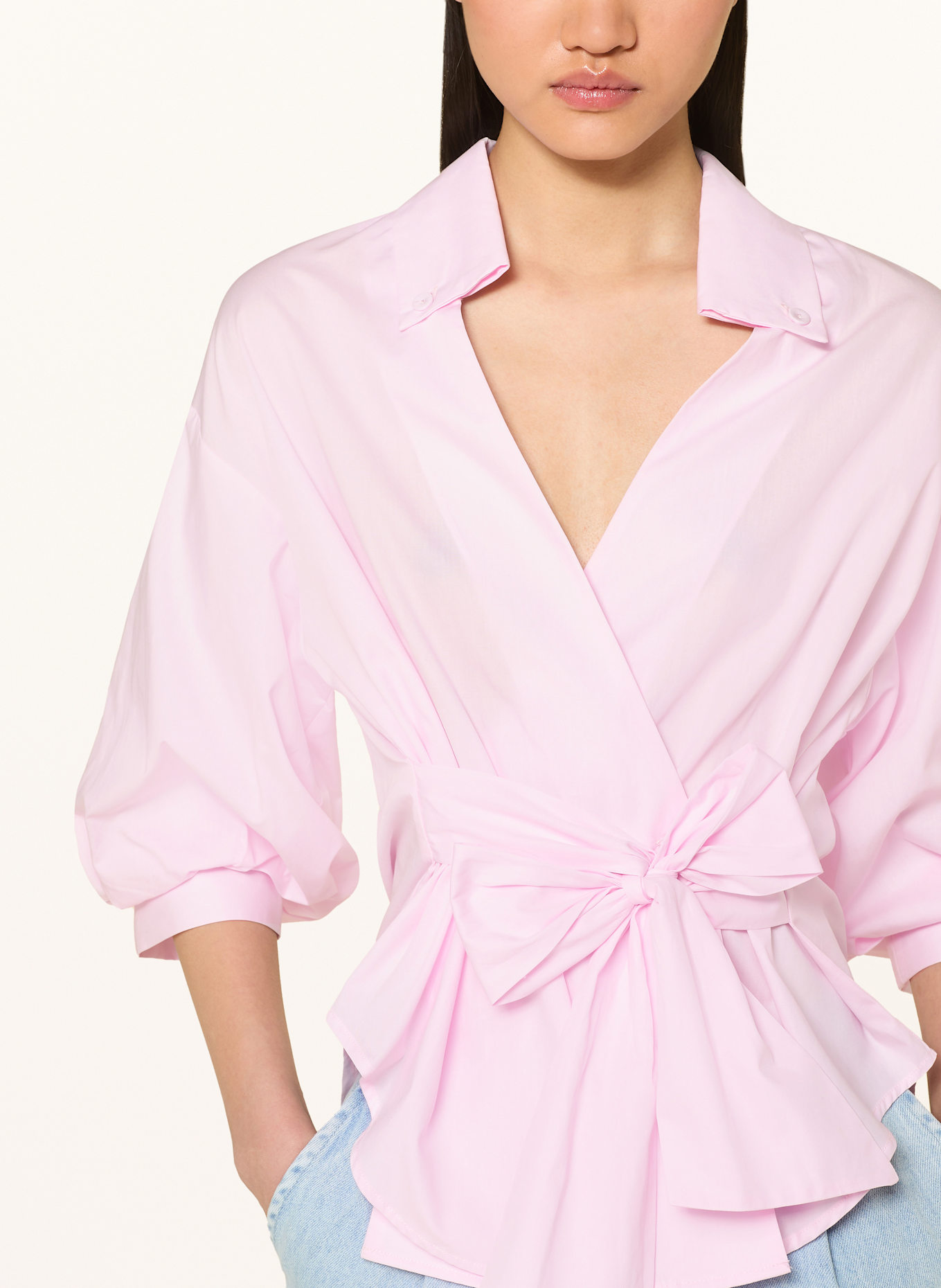 Rich & Royal Wrap blouse: PINK