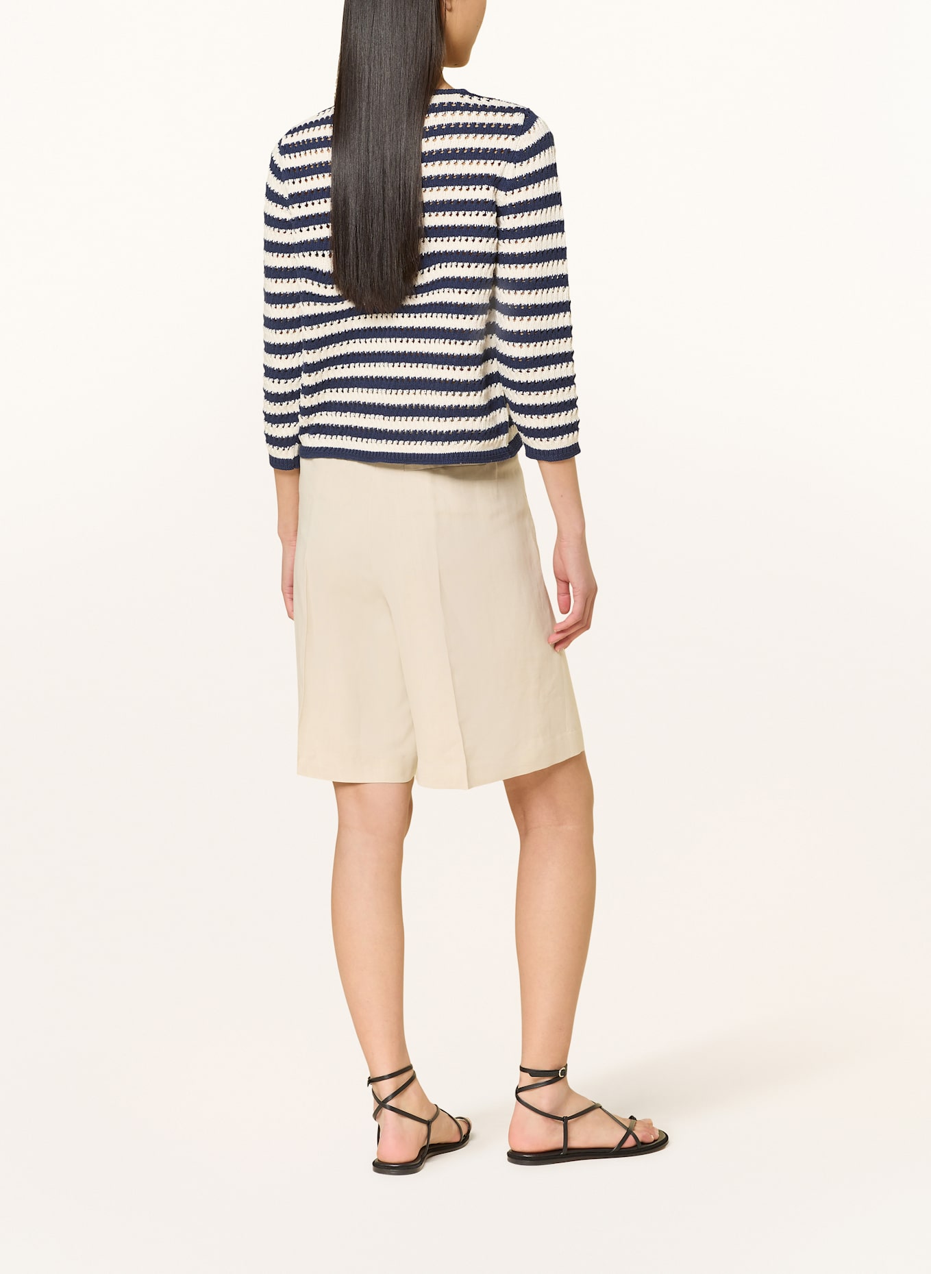 Rich & Royal Strickjacke: DUNKELBLAU / WEISS