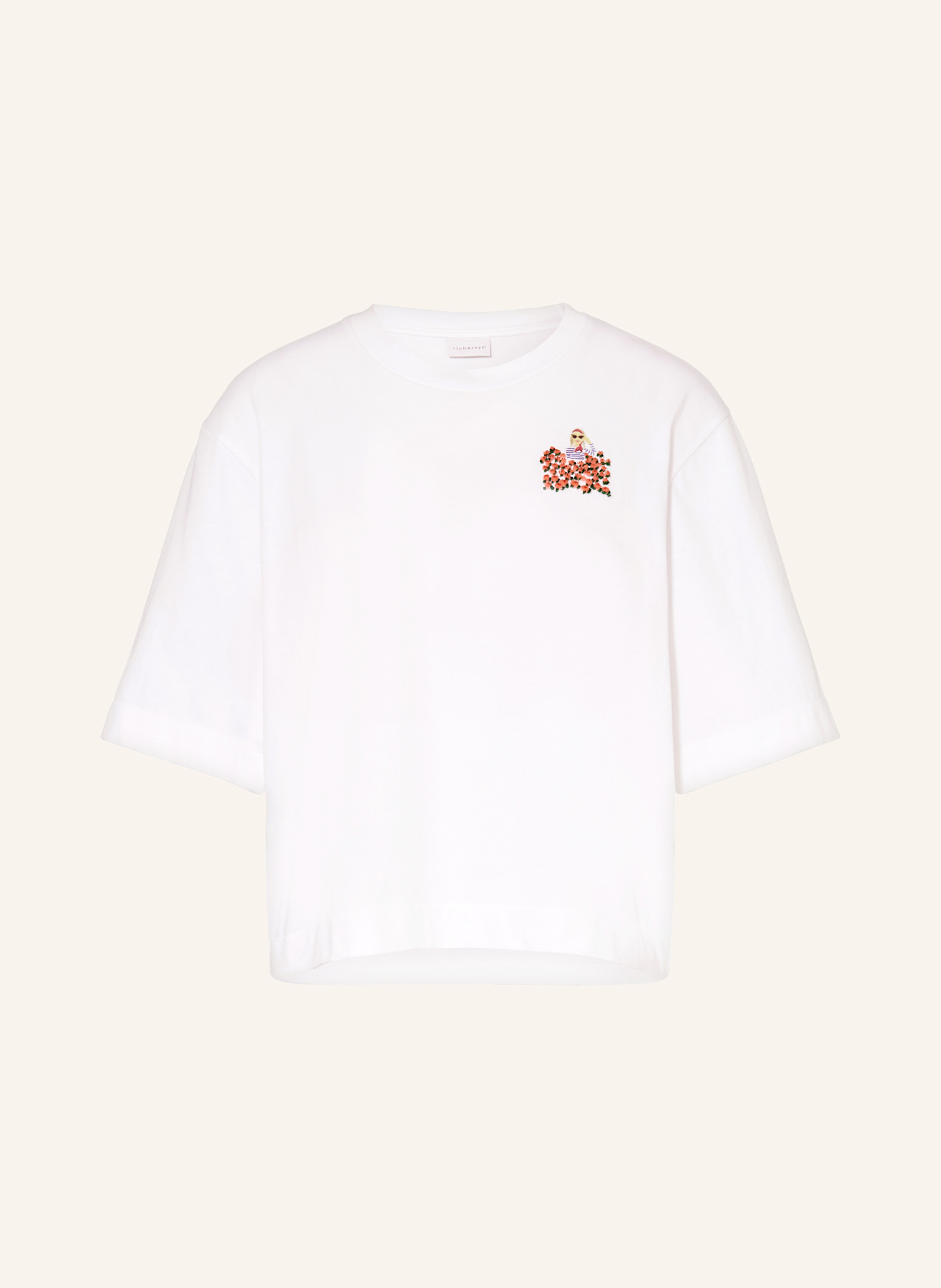 Rich & Royal T-Shirt: WEISS
