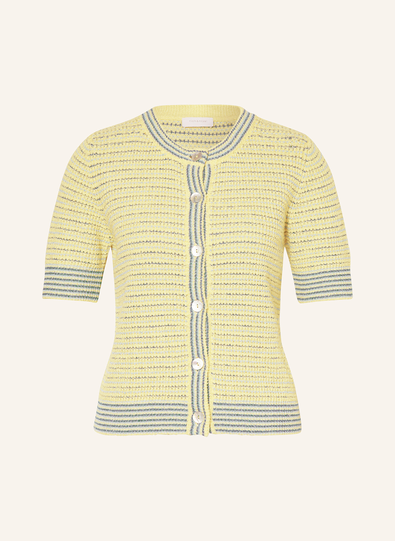 Rich & Royal Kardigan: ŻÓŁTY / JASNONIEBIESKI / NIEBIESKI