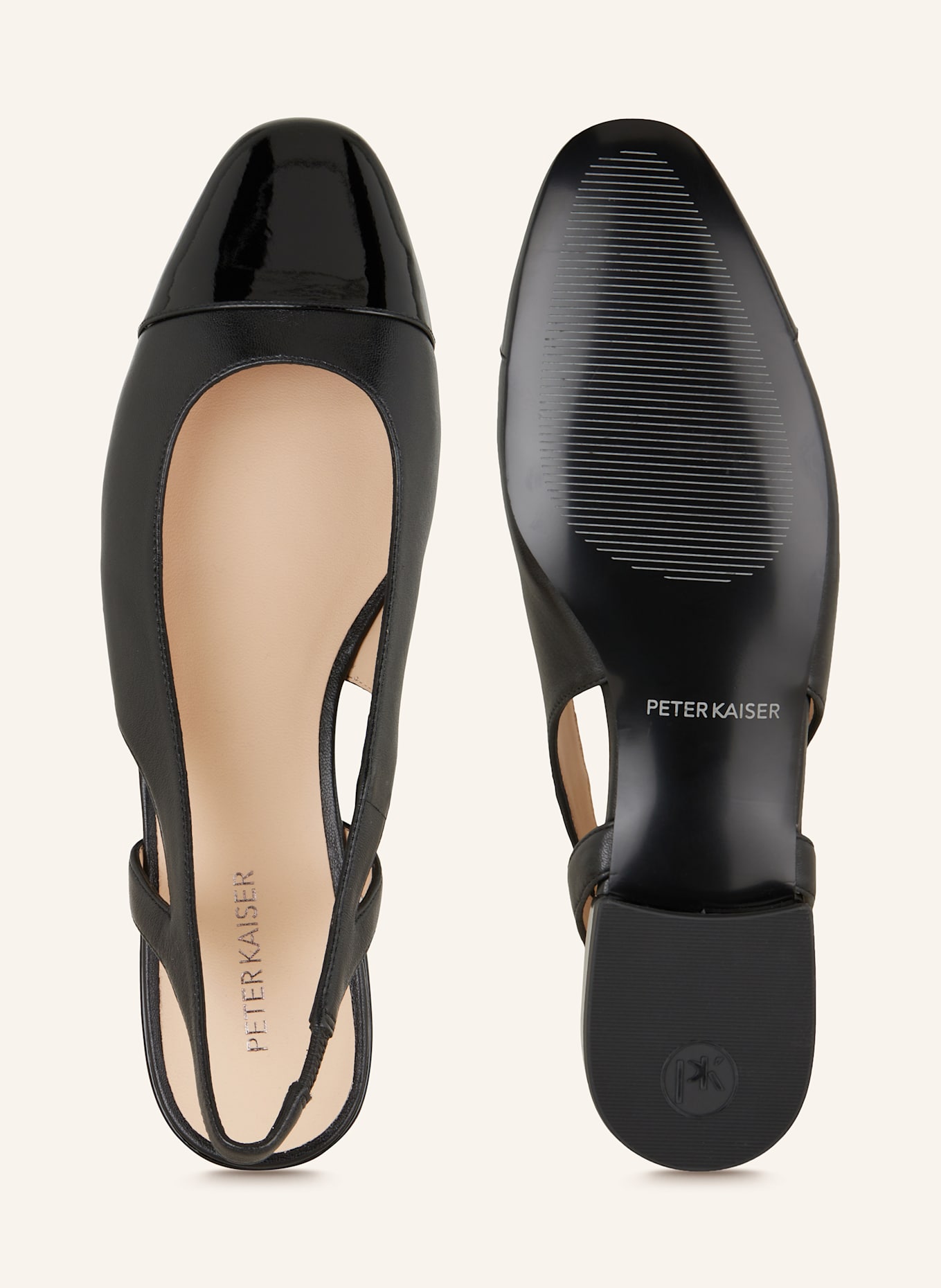 PETER KAISER Slingballerinas TORINO: SCHWARZ