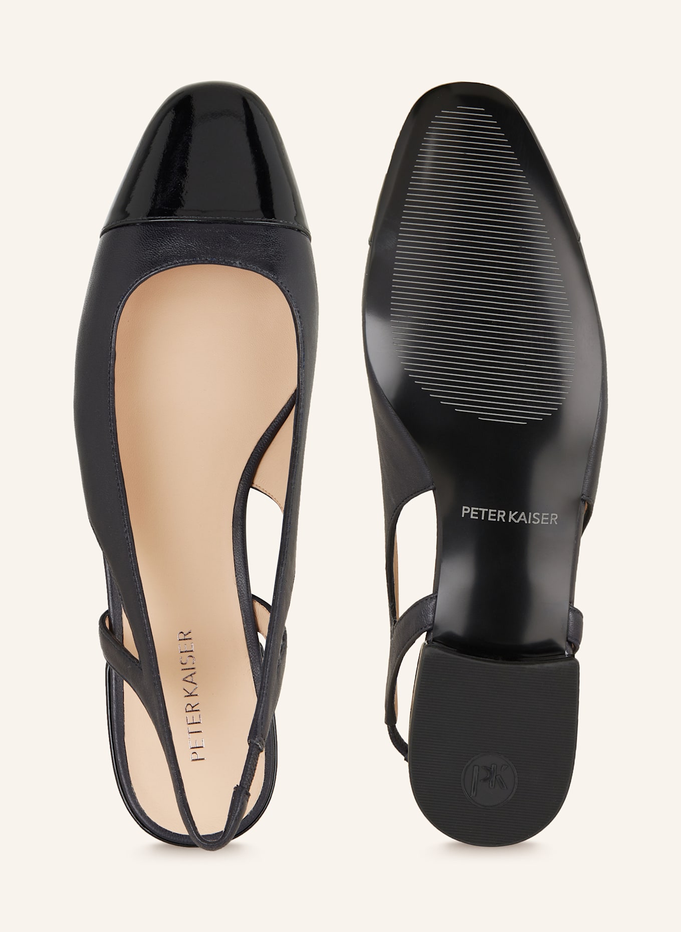 PETER KAISER Ballerines à lanières TORINO: BLEU FONCÉ