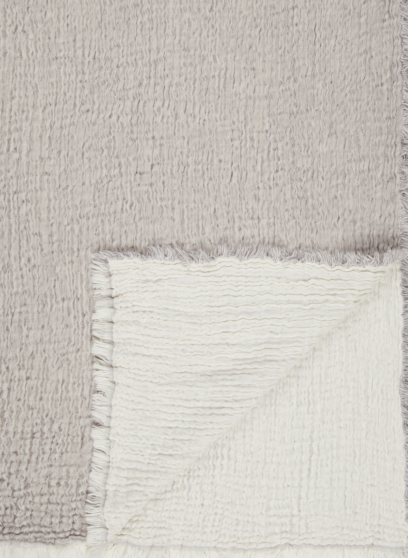 ESKIMO Narzuta na łóżko ARTEMIS: SZARY / BIAŁY