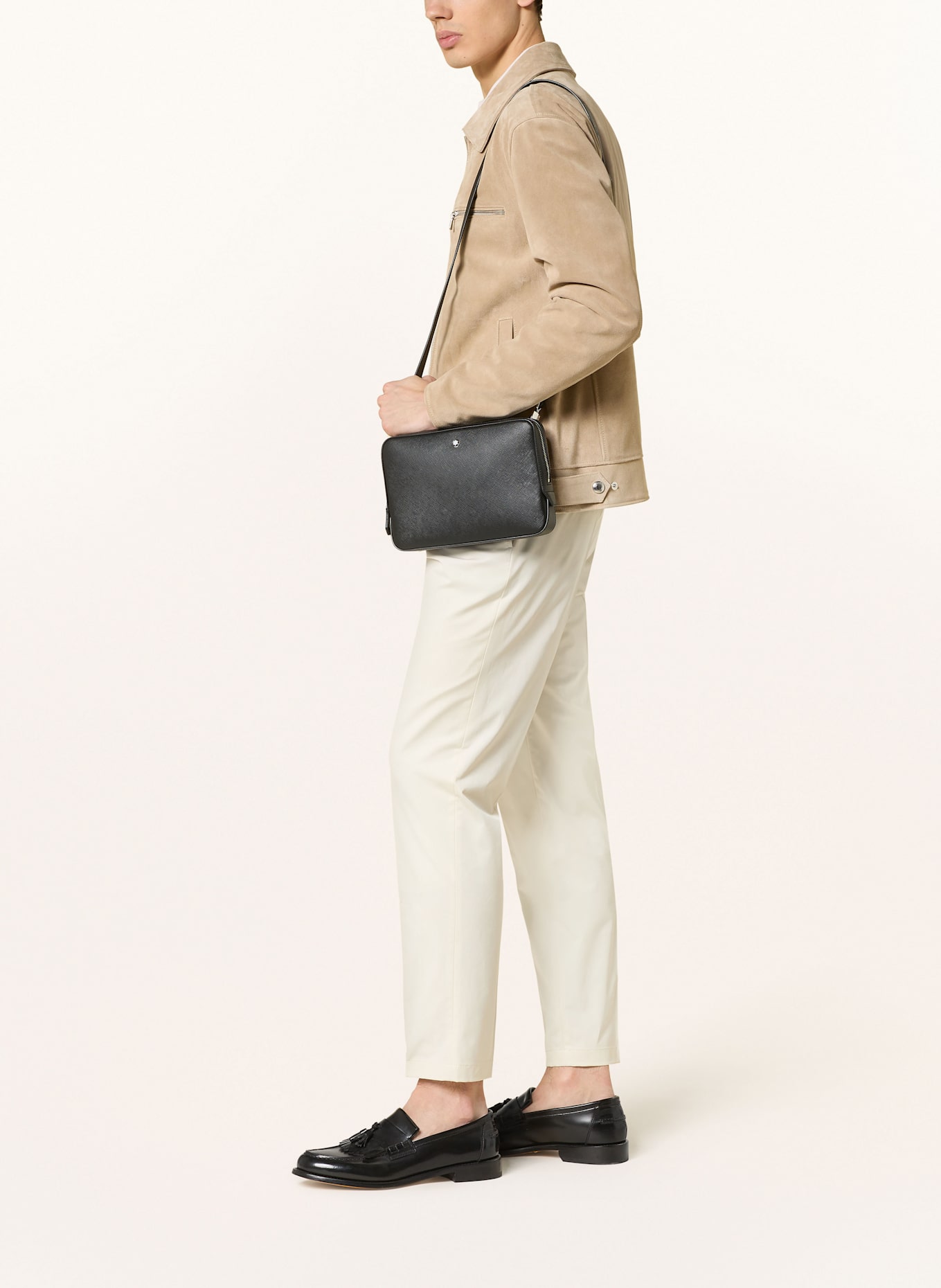 MONTBLANC Saffiano business bag SARTORIAL MINI: BLACK