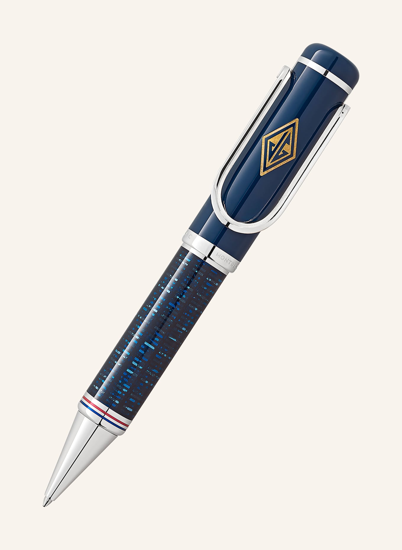 MONTBLANC Kugelschreiber GREAT CHARACTERS HOMMAGE À THE GREAT GATSBY SPECIAL EDITION: BLAU / SILBER