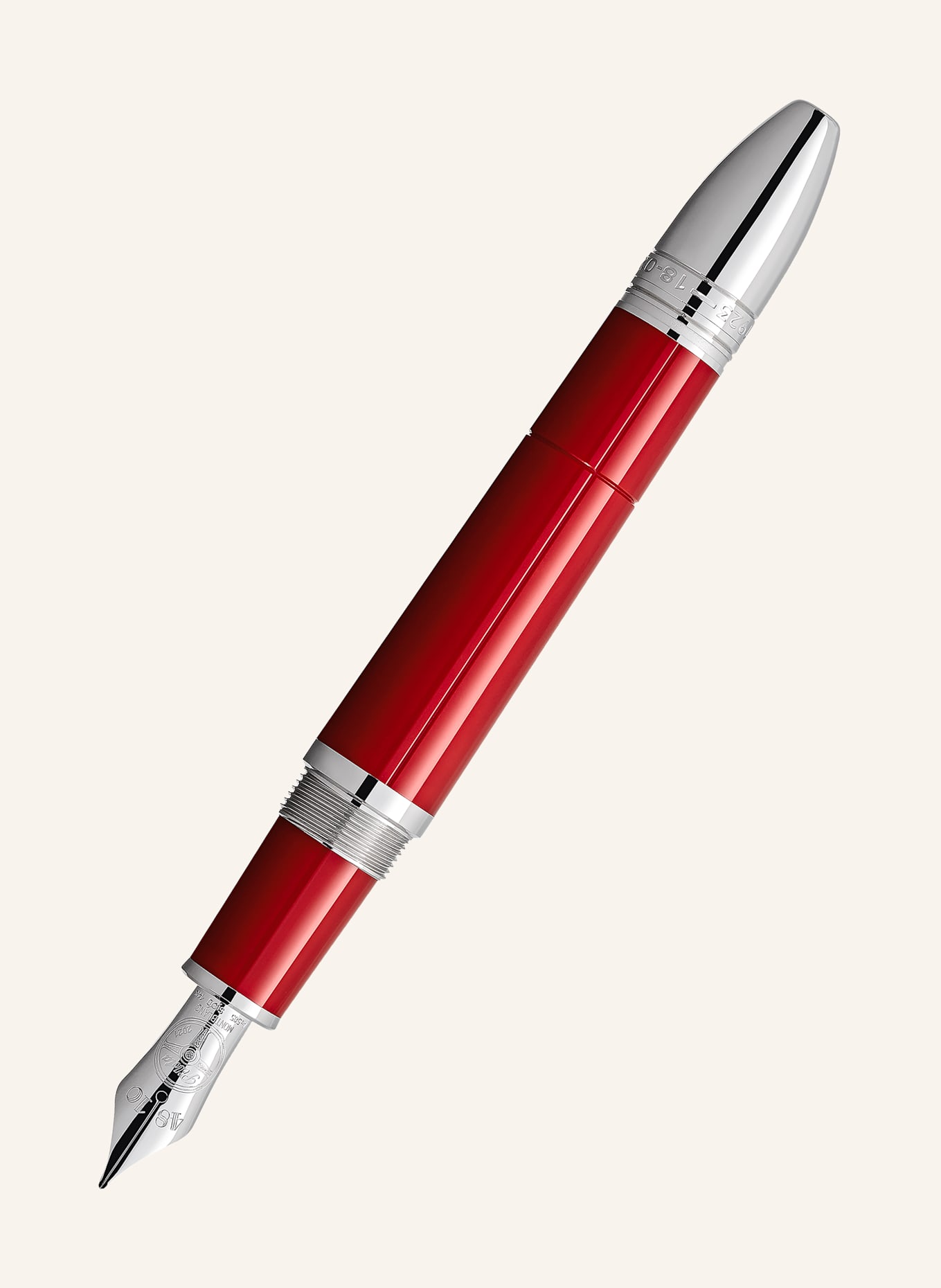 MONTBLANC Kolbenfüllfederhalter GREAT CHARACTERS ENZO FERRARI: ROT / WEISSGOLD