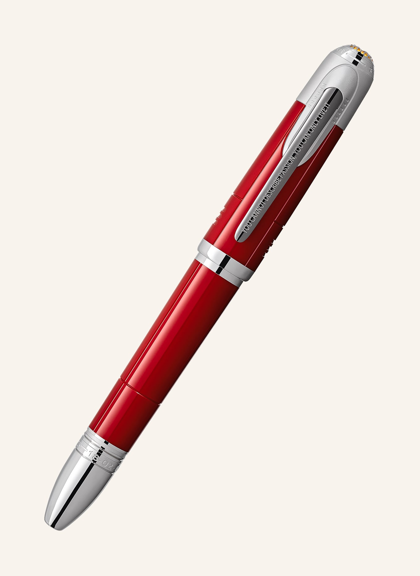 MONTBLANC Kolbenfüllfederhalter GREAT CHARACTERS ENZO FERRARI: ROT / WEISSGOLD