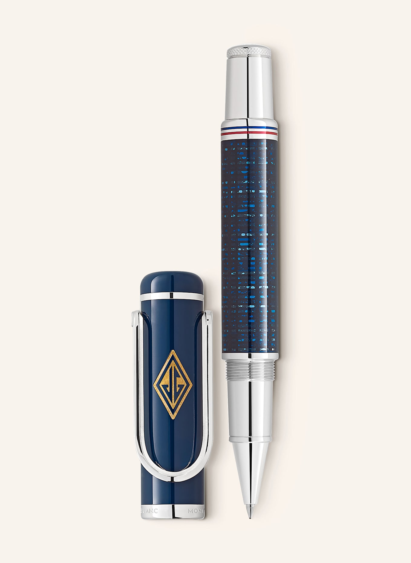 MONTBLANC Rollerball GREAT CHARACTERS HOMMAGE À THE GREAT GATSBY: BLAU / SCHWARZ / SILBER