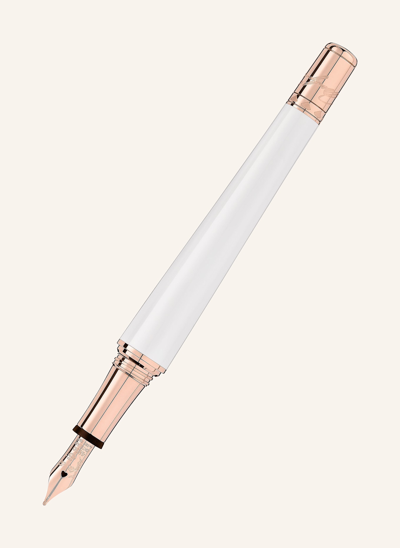 MONTBLANC Füllfederhalter MUSES MARILYN MONROE SPECIAL EDITION PEARL: WEISS / GOLD