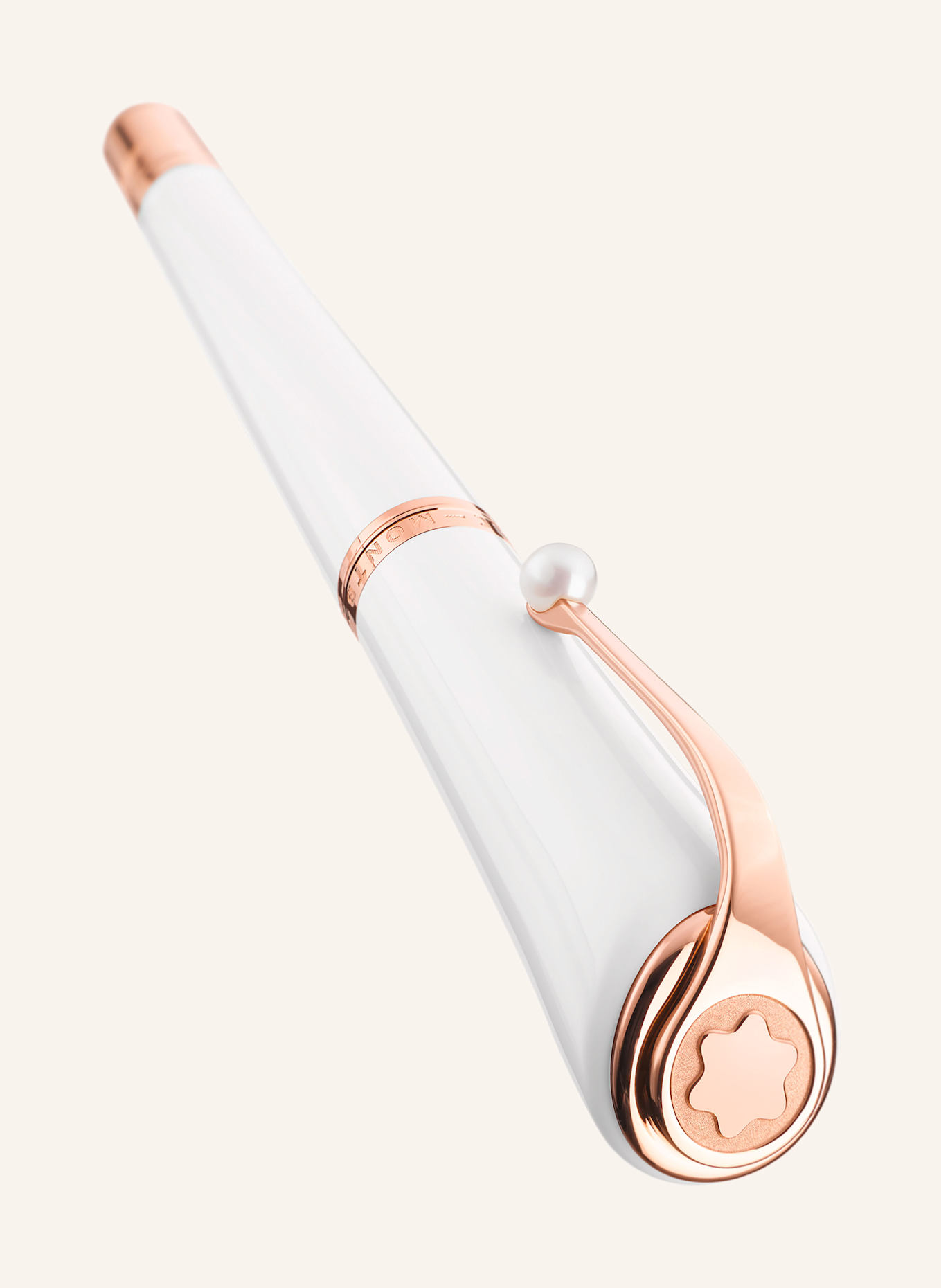 MONTBLANC Rollerball MUSES MARILYN MONROE SPECIAL EDITION PEARL: WEISS / ROSÉGOLD