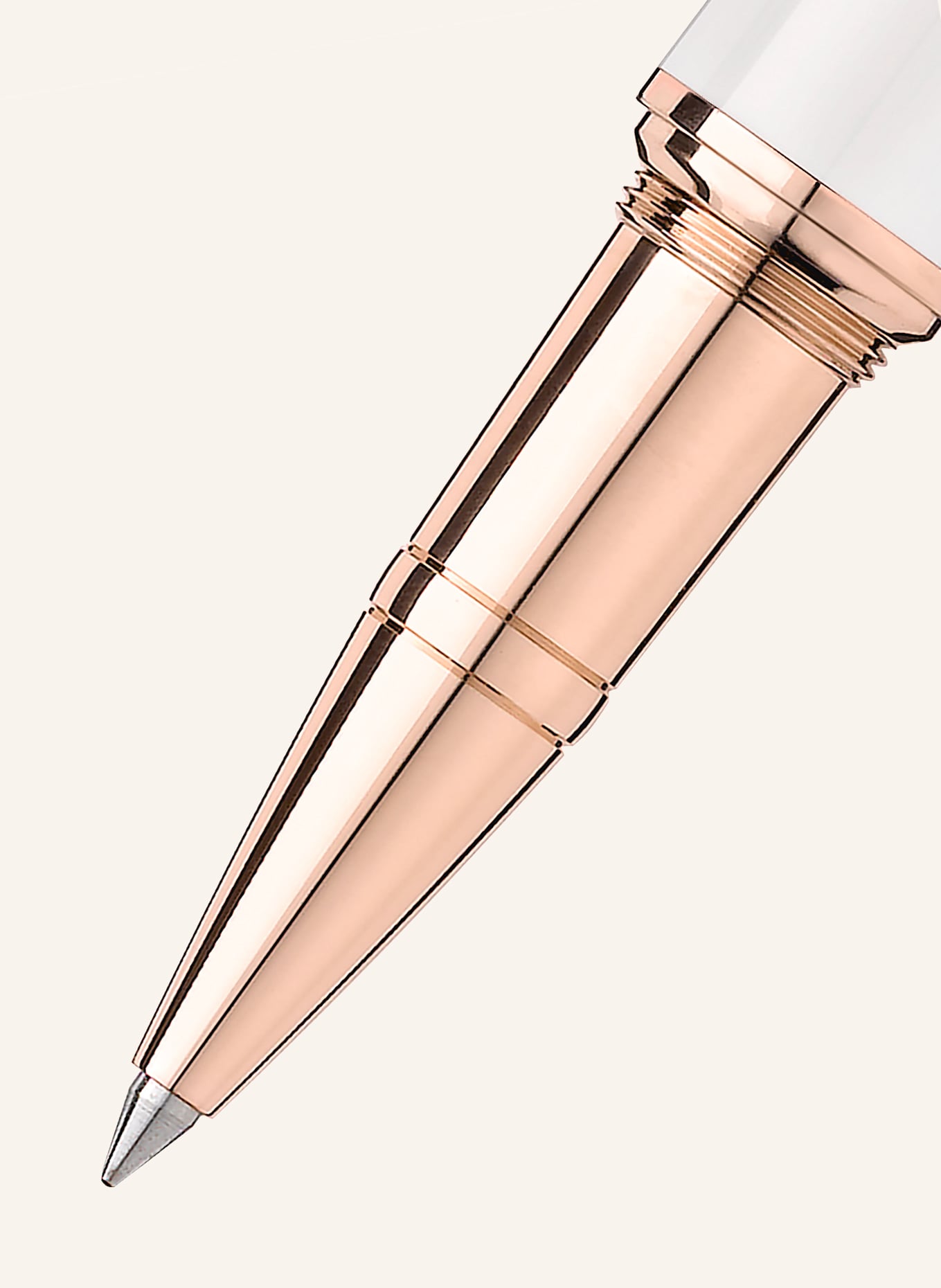 MONTBLANC Rollerball MUSES MARILYN MONROE SPECIAL EDITION PEARL: WEISS / ROSÉGOLD