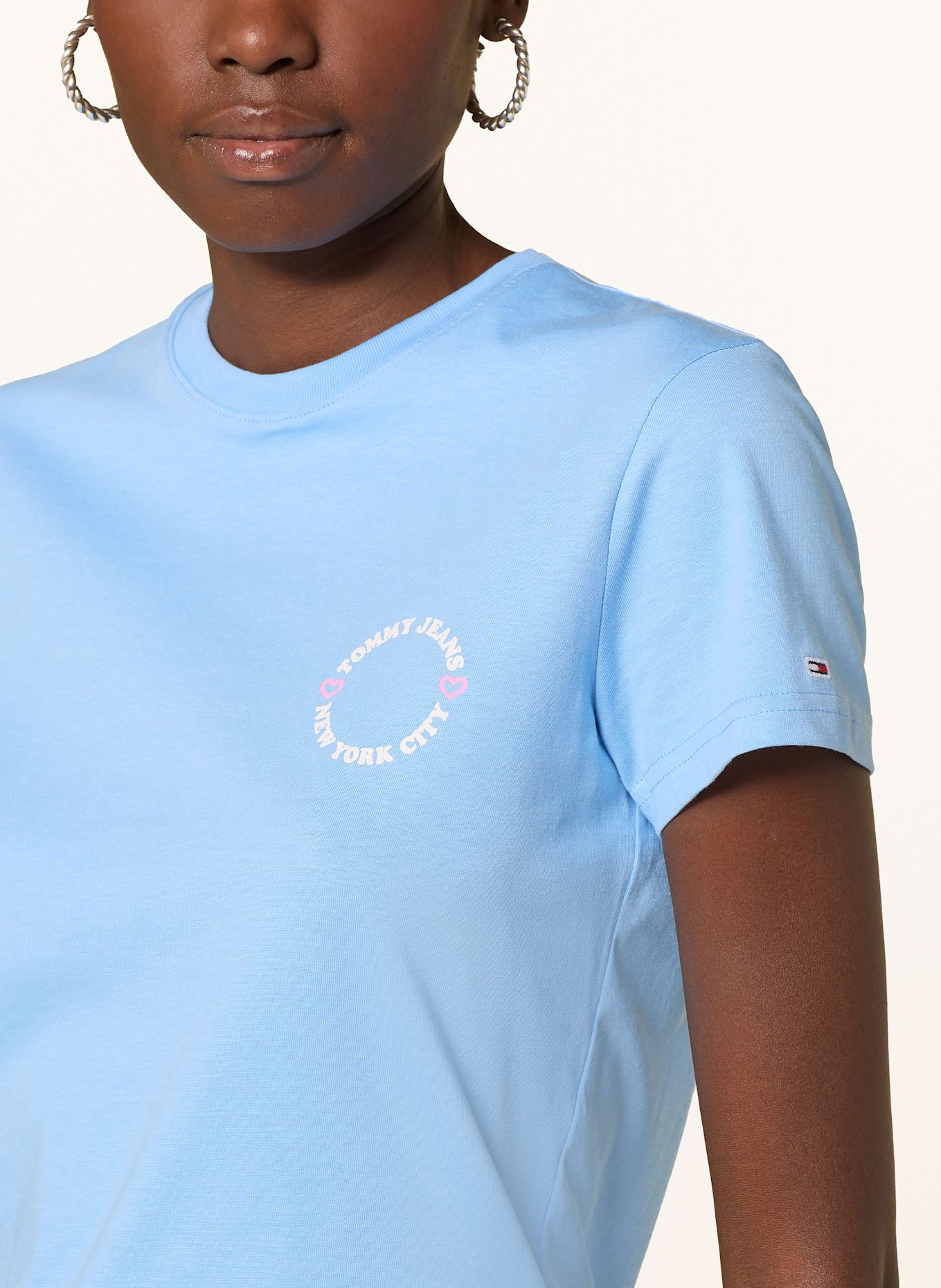 TOMMY JEANS T-Shirt: HELLBLAU