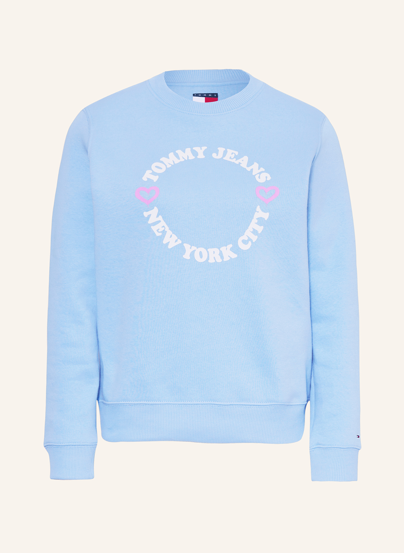 TOMMY JEANS Sweatshirt: HELLBLAU
