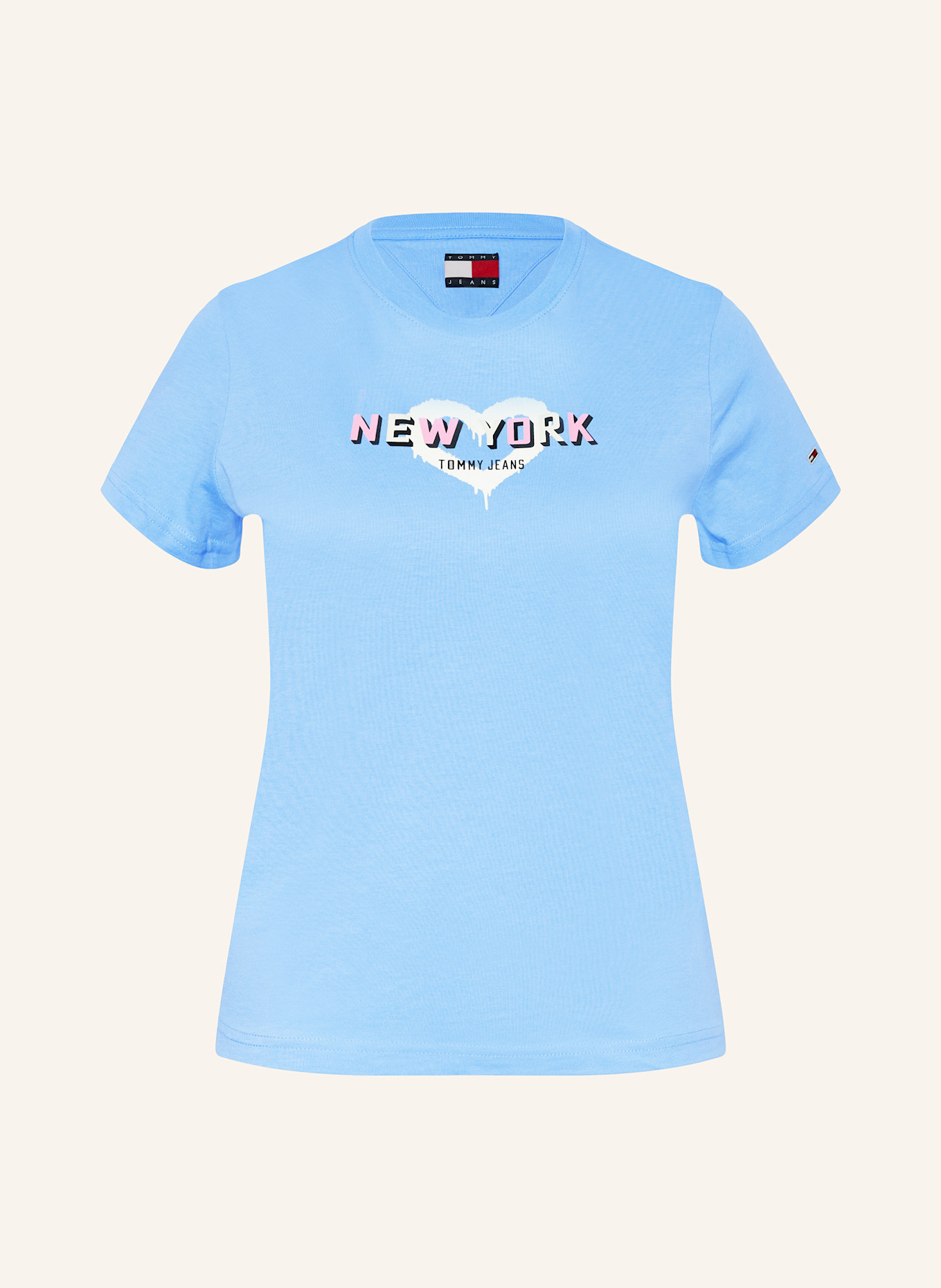 TOMMY JEANS T-Shirt: HELLBLAU
