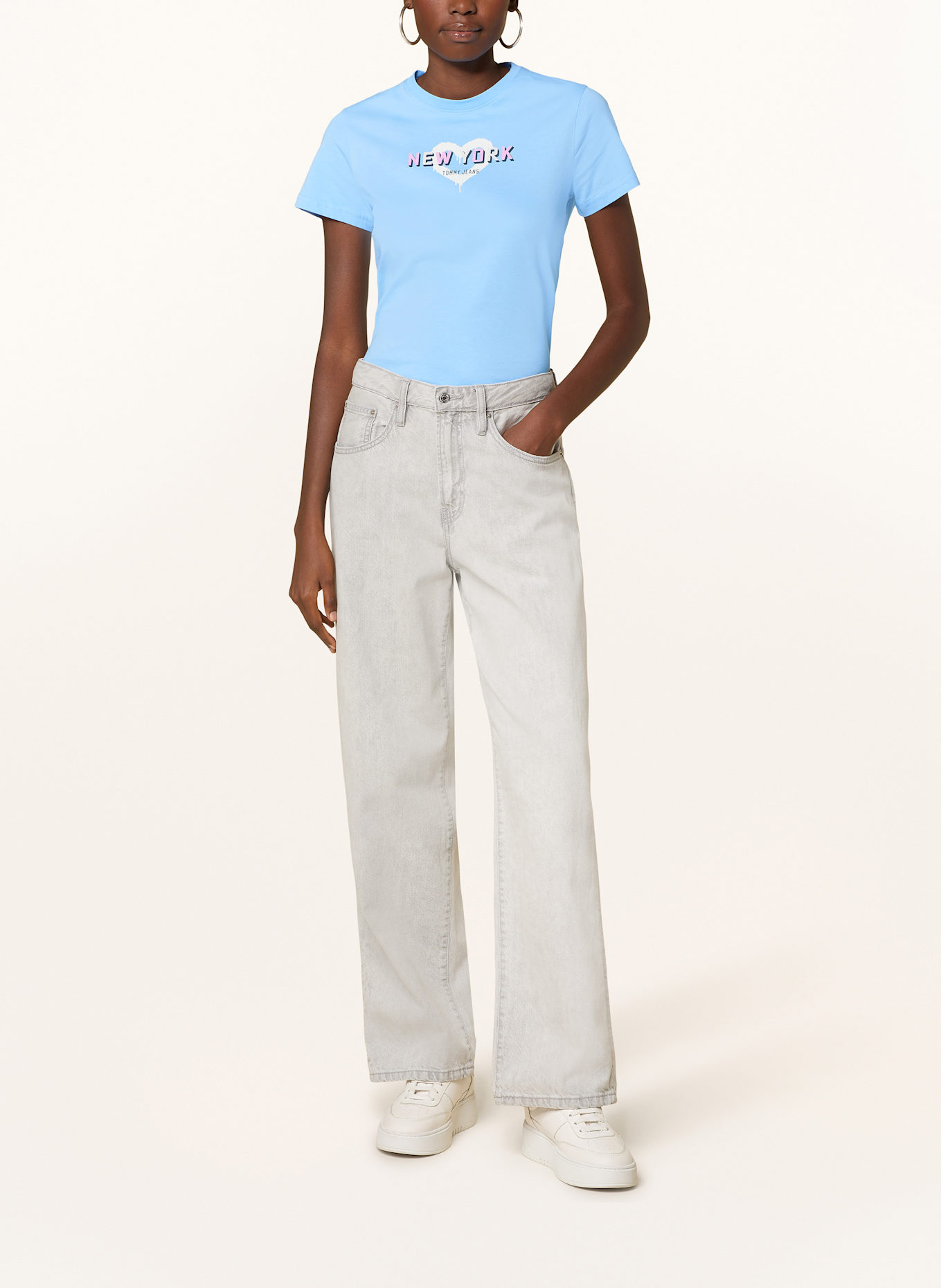 TOMMY JEANS T-Shirt: HELLBLAU