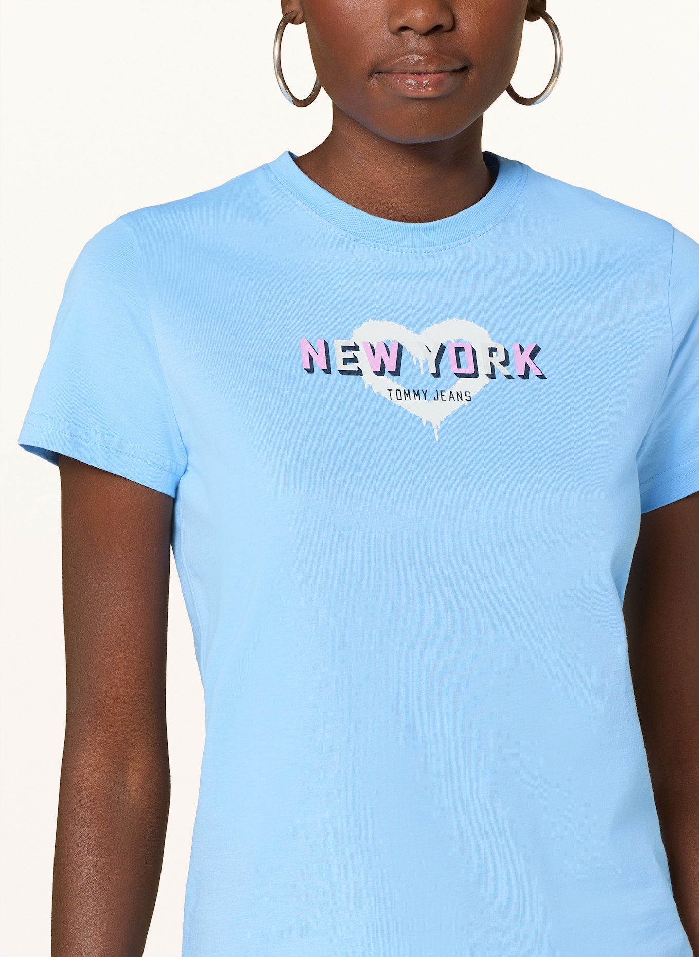 TOMMY JEANS T-Shirt: HELLBLAU