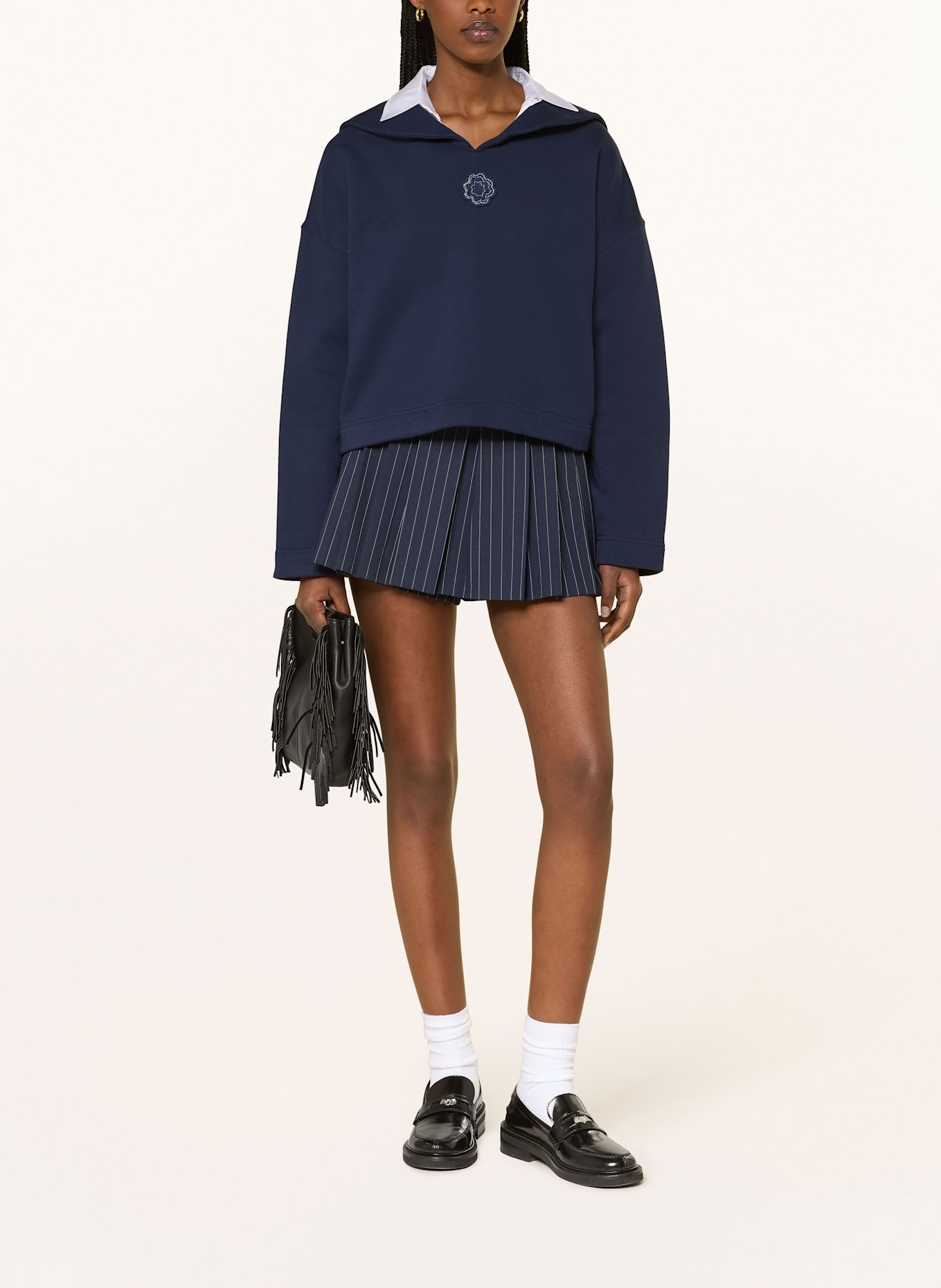 maje Sweatshirt: DUNKELBLAU