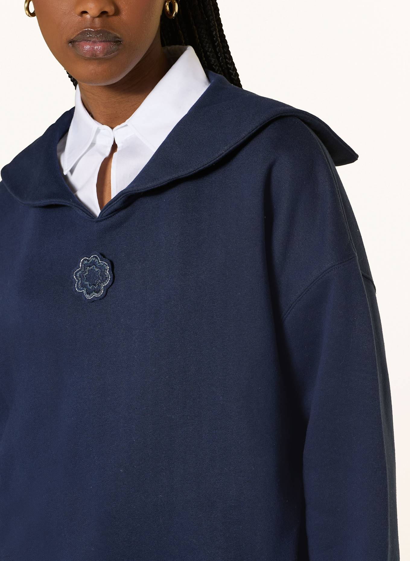 maje Sweatshirt: DUNKELBLAU
