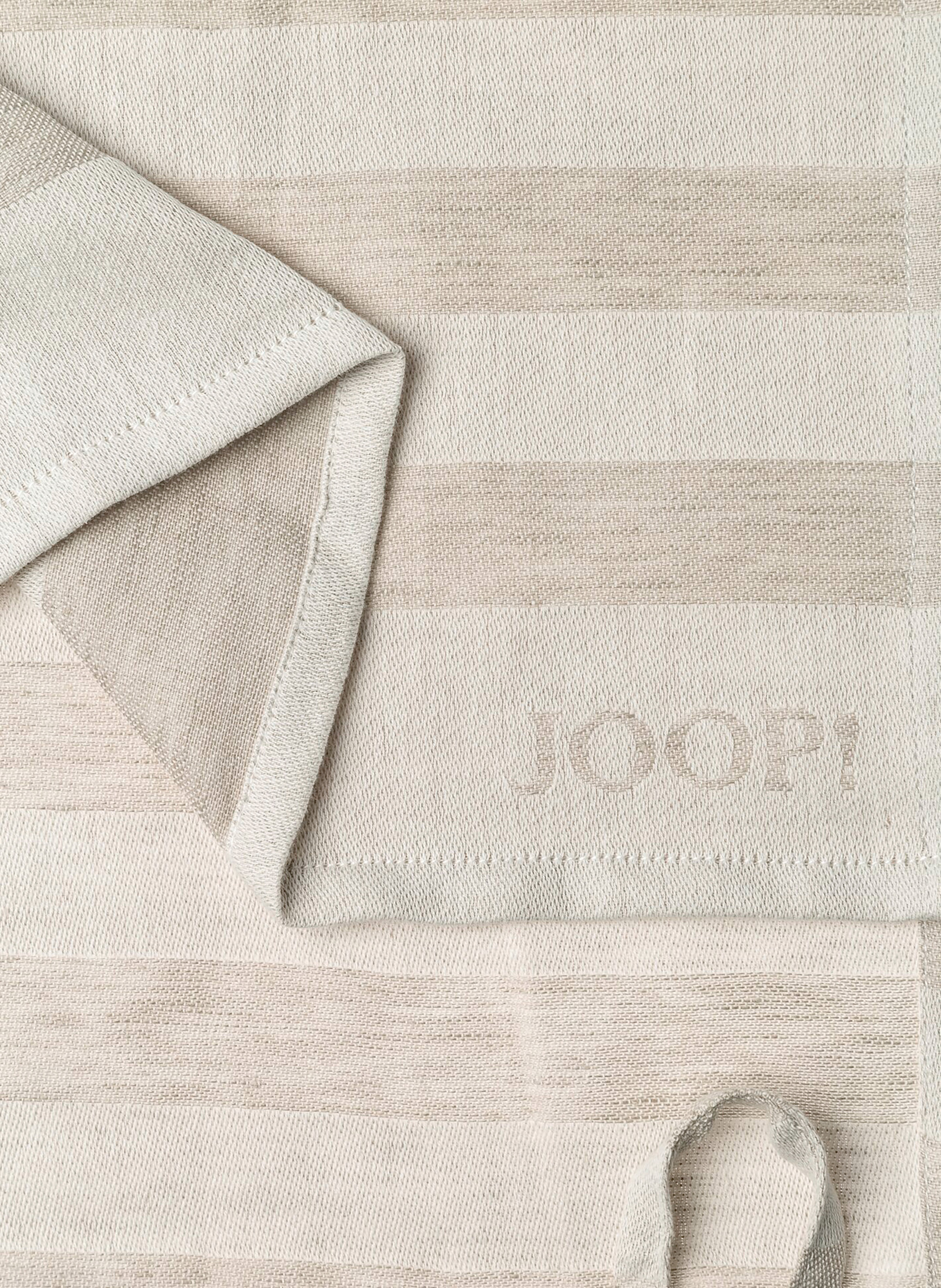 JOOP! Geschirrtuch mit Leinen: CREME / BEIGE