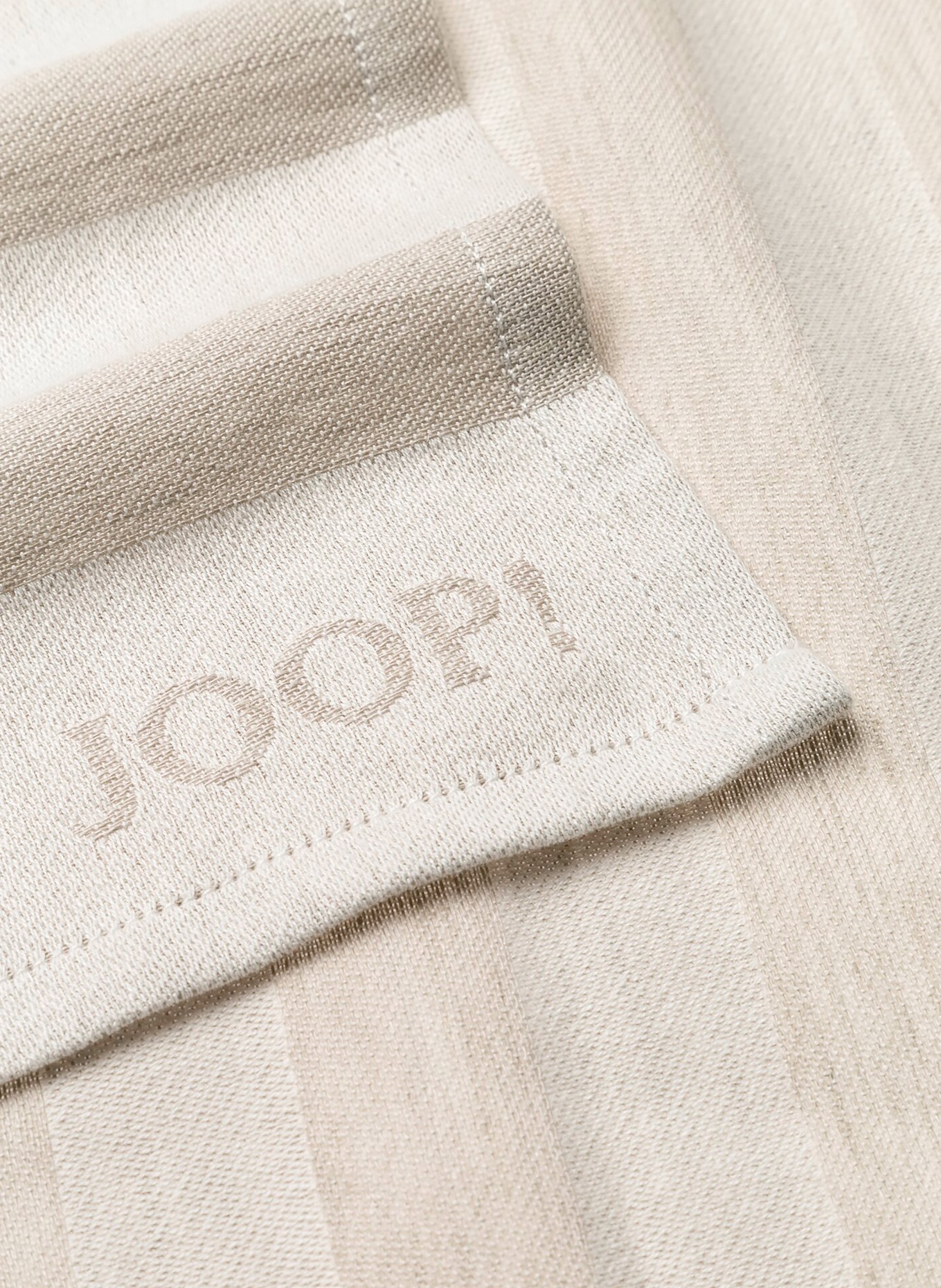 JOOP! Geschirrtuch mit Leinen: CREME / BEIGE