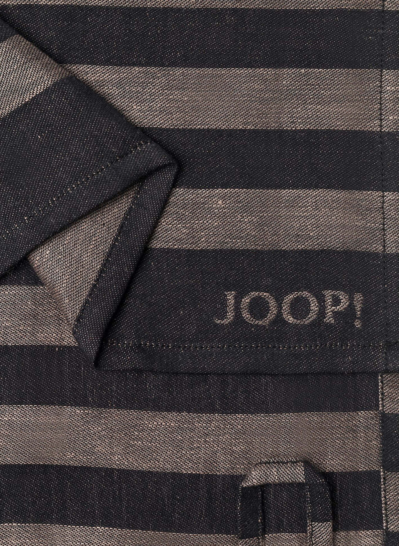 JOOP! Geschirrtuch mit Leinen: SCHWARZ / ROSÉ