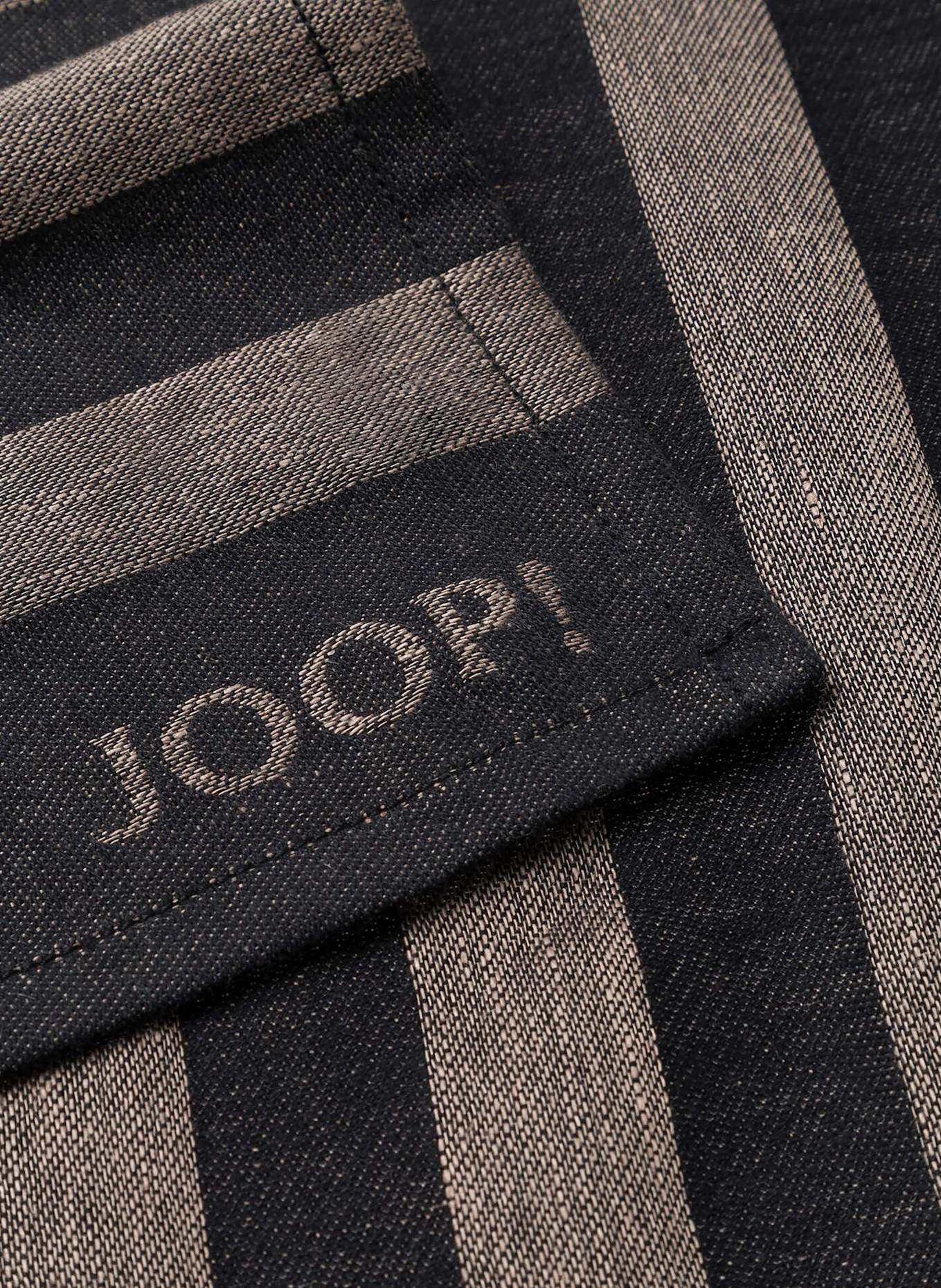 JOOP! Geschirrtuch mit Leinen: SCHWARZ / ROSÉ