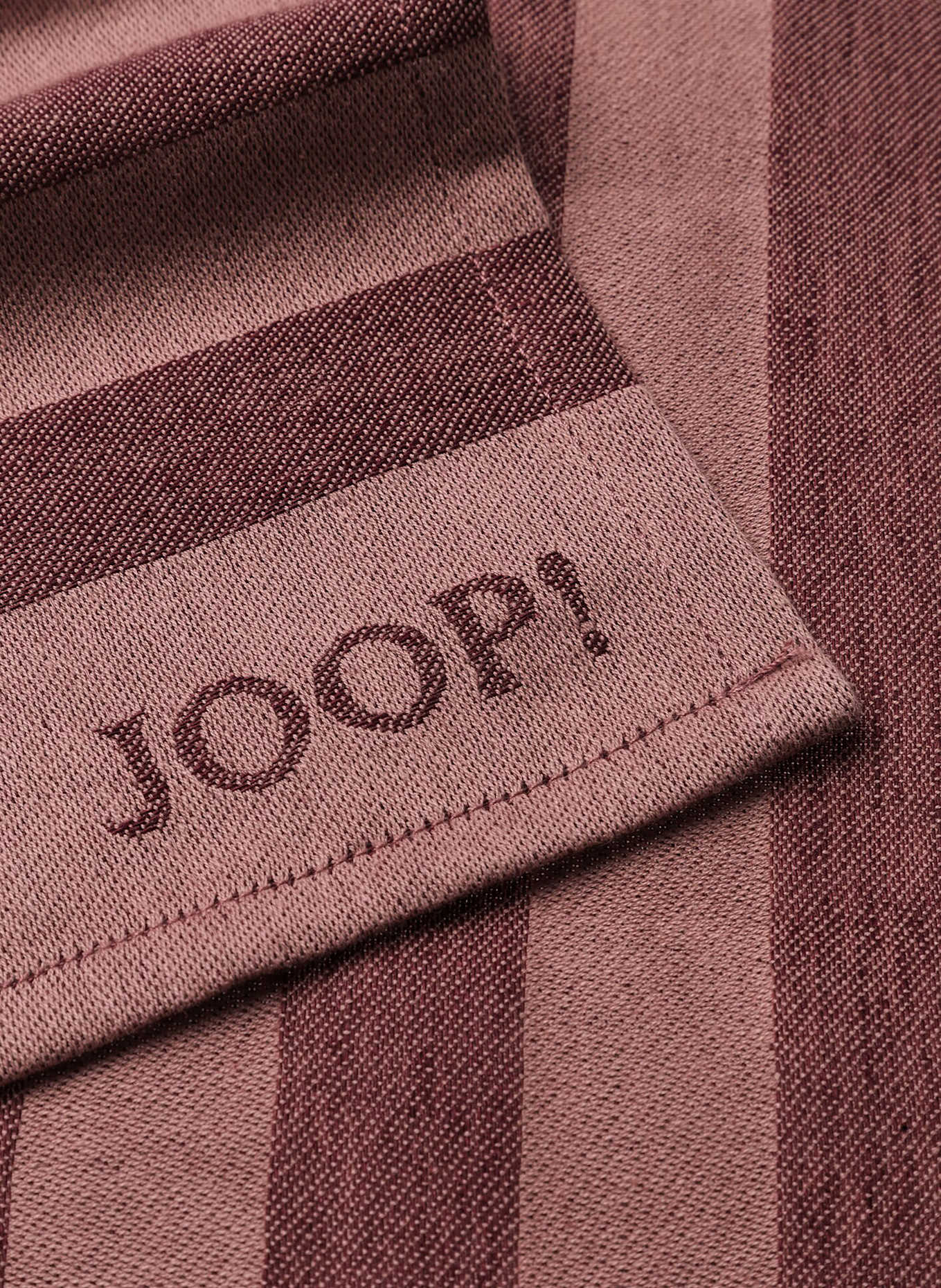 JOOP! Geschirrtuch mit Leinen: HELLROT / DUNKELROT