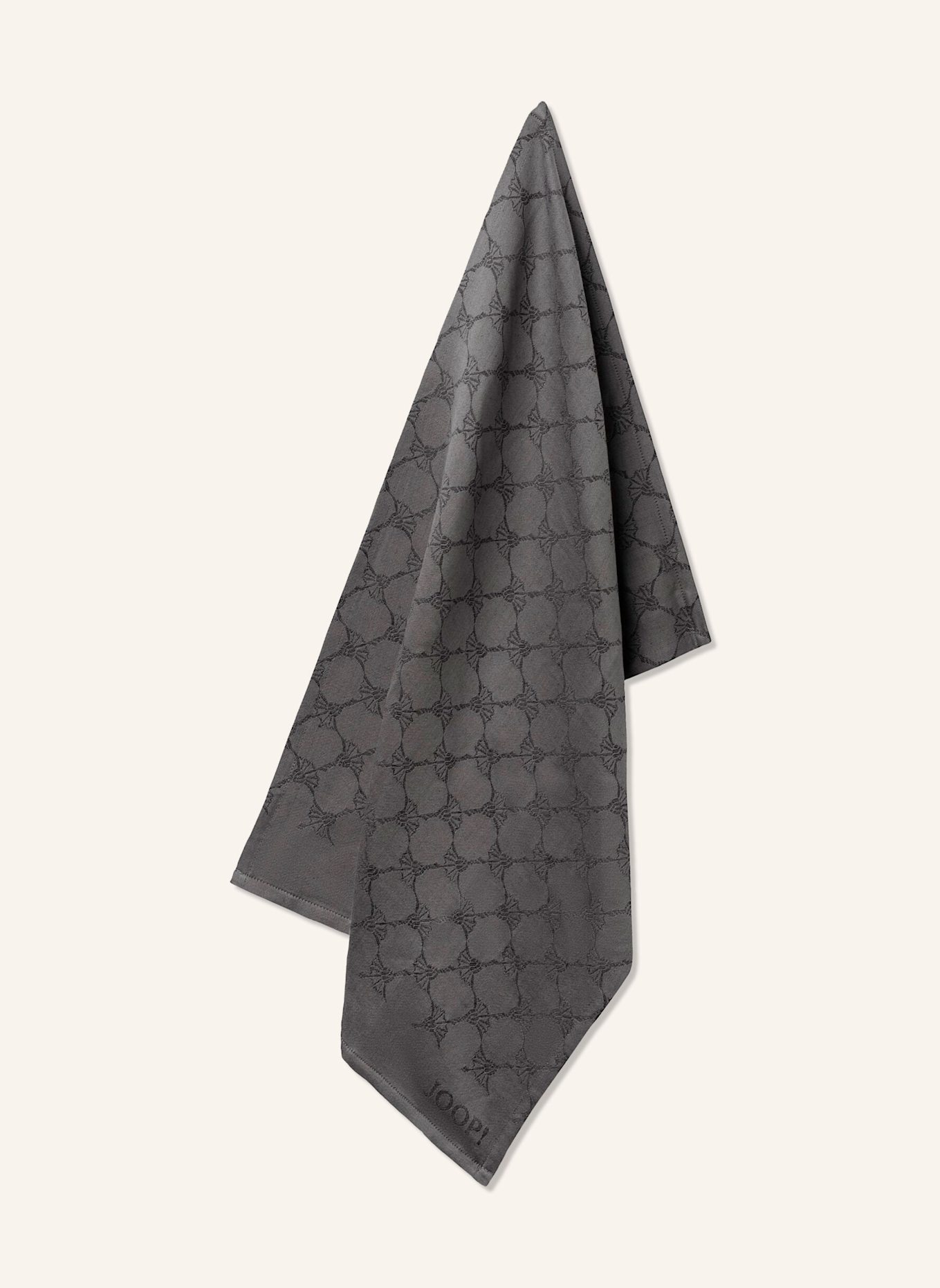 JOOP! Geschirrtuch mit Leinen: DUNKELGRAU / SCHWARZ