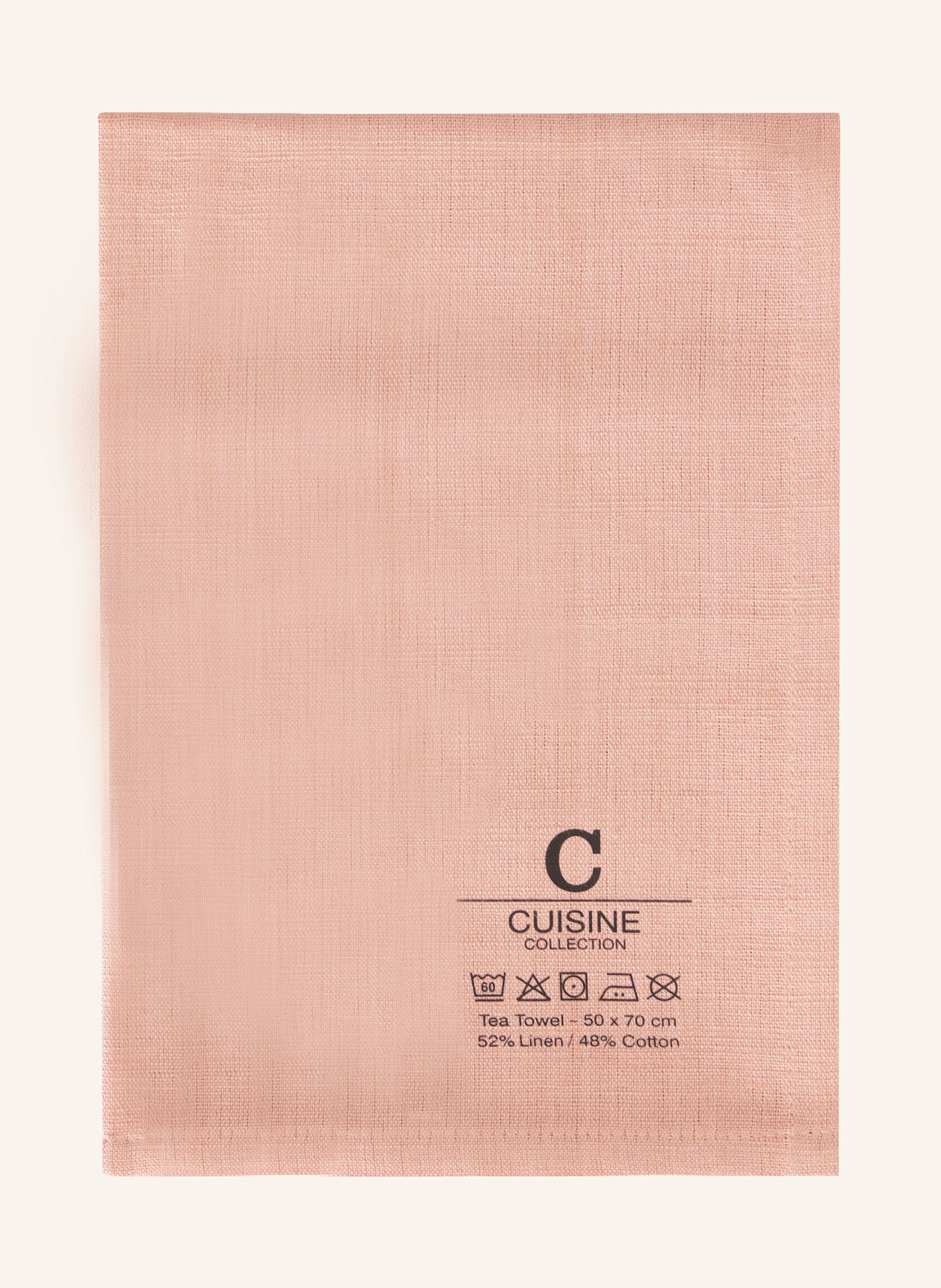 Cawö Torchon CUISINE NATURE avec lin: ROSÉ