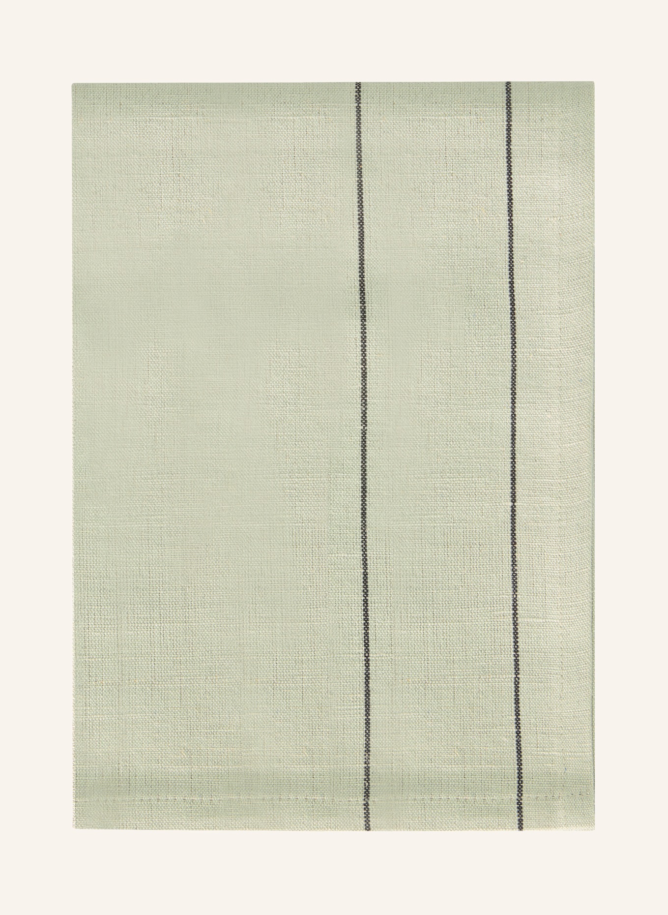 Cawö Torchon CUISINE NATURE avec lin: VERT CLAIR / NOIR