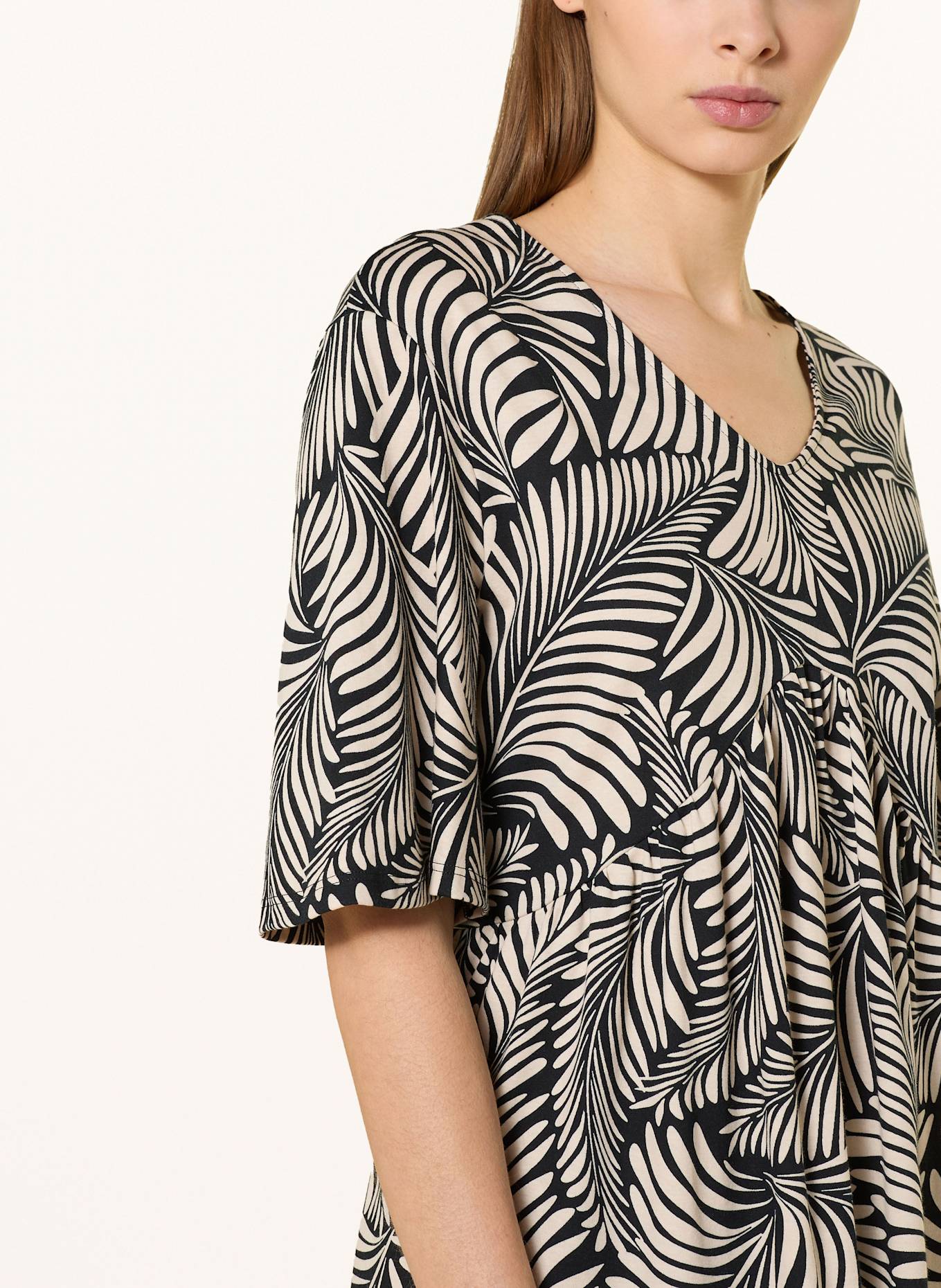 CALIDA Nightgown FAVOURITES SUN: BLACK / CREAM