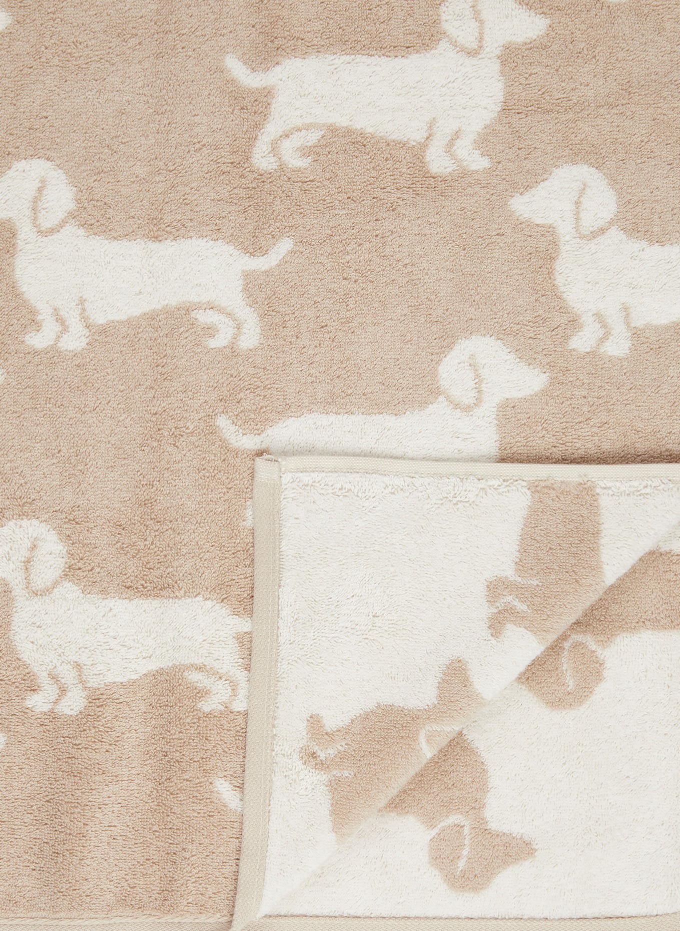 Cawö Serviette de douche WE LOVE DOGS: CRÈME / BEIGE