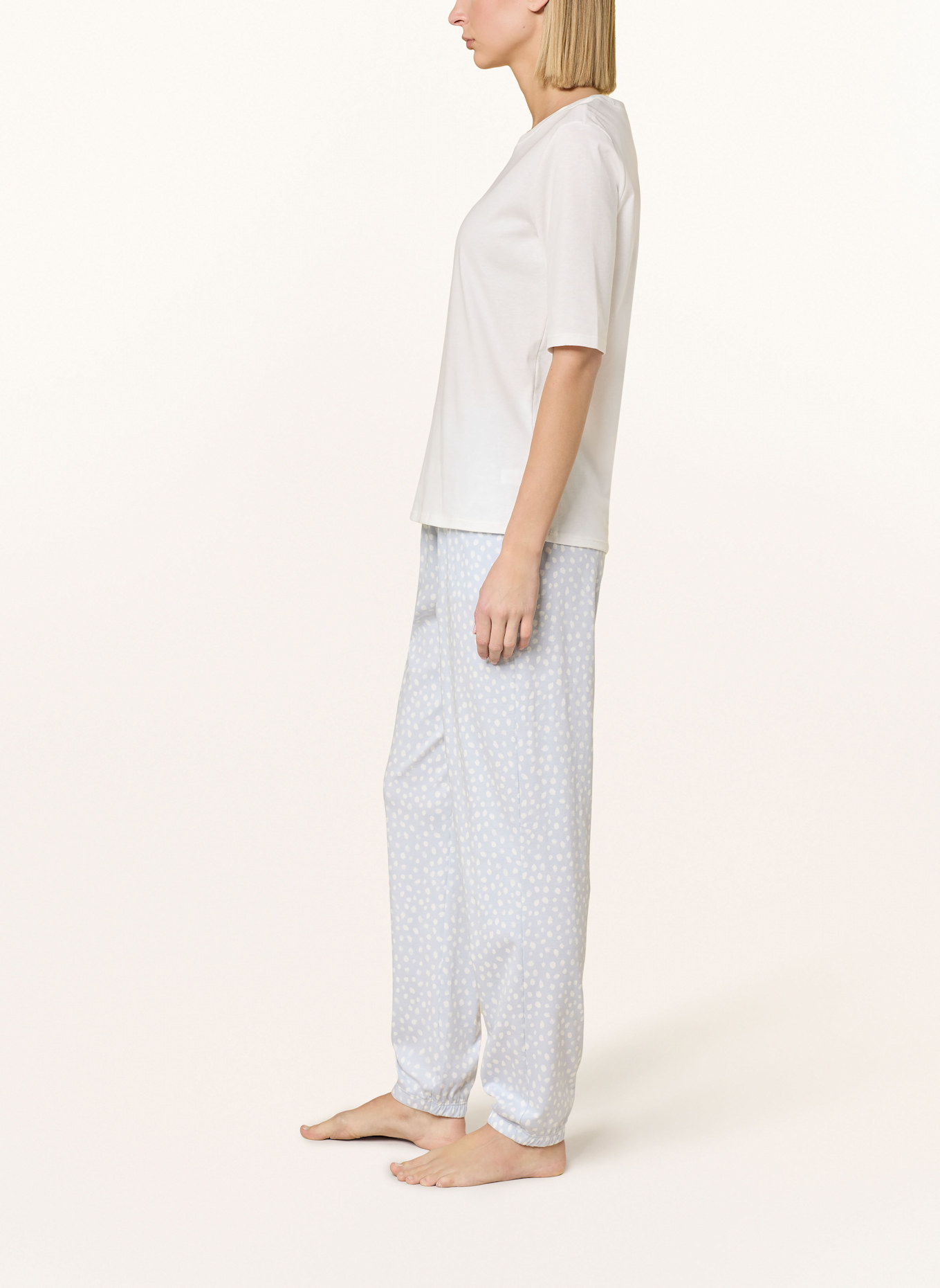 CALIDA Schlafhose FAVOURITES SLEEP: HELLBLAU / WEISS