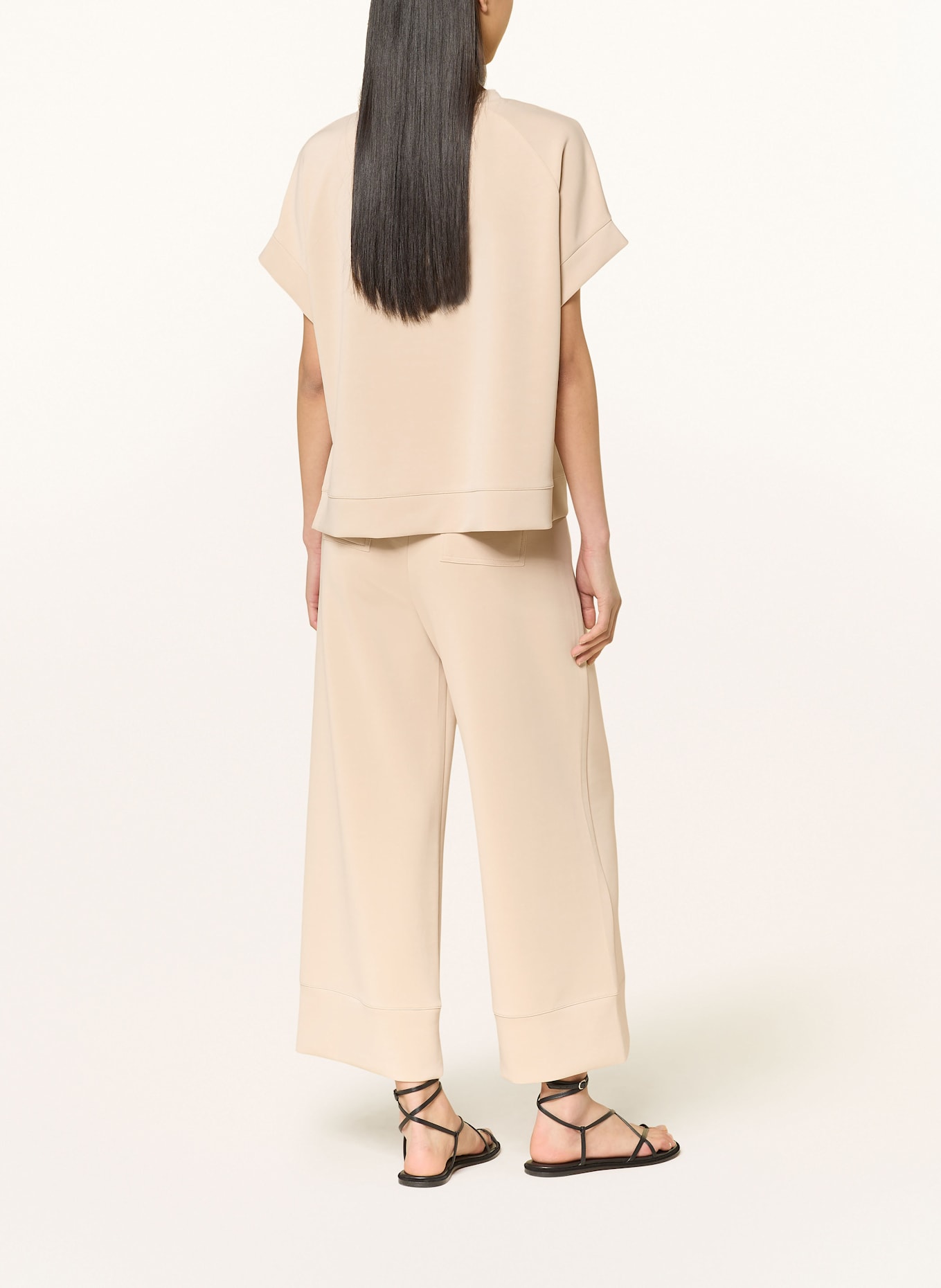 Rich & Royal Žerzejové culotte kalhoty: KRÉMOVÁ