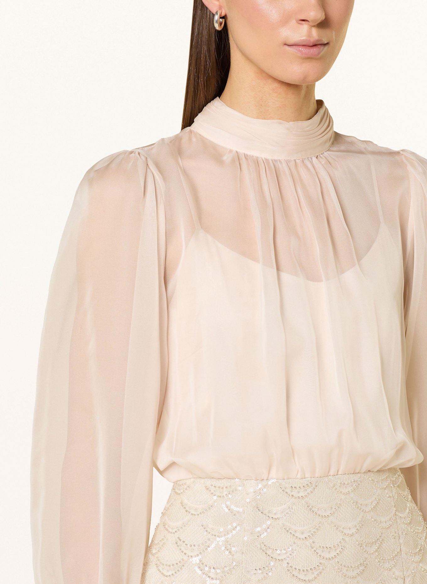 Phase Eight Cocktailkleid AMINA im Materialmix: NUDE