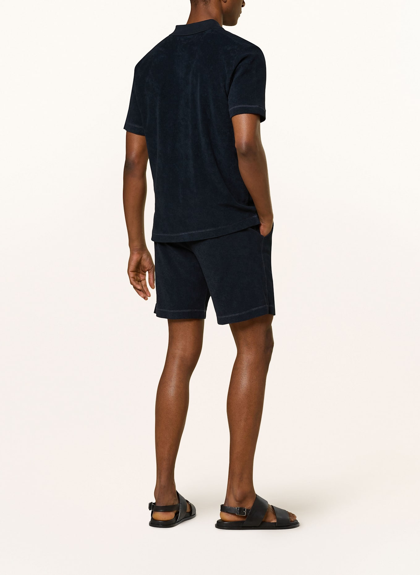 Marc O'Polo Frotteeshorts: DUNKELBLAU