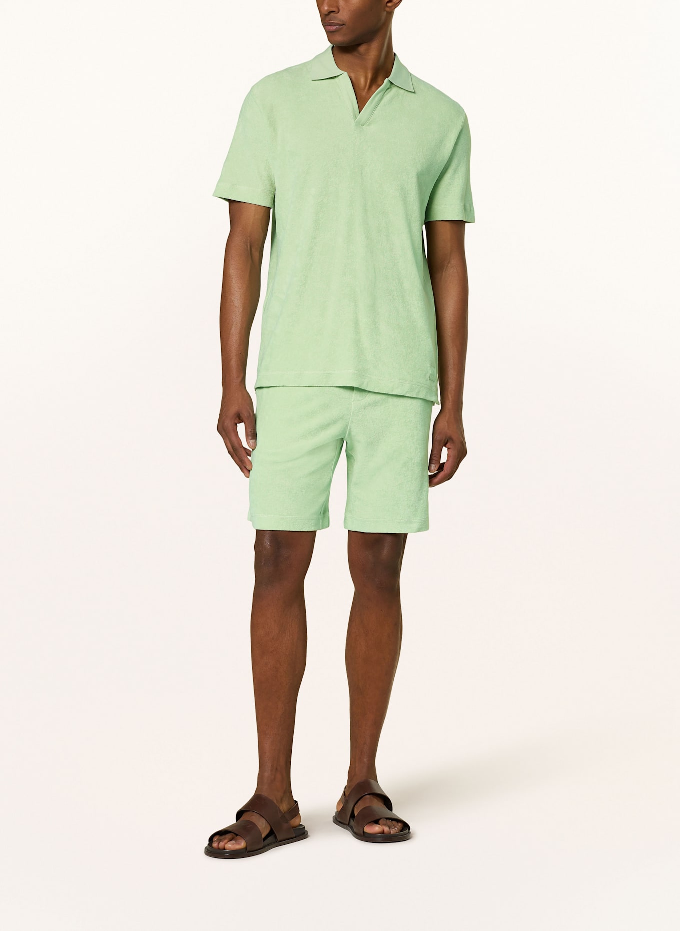 Marc O'Polo Frottee-Poloshirt Regular Fit: MINT