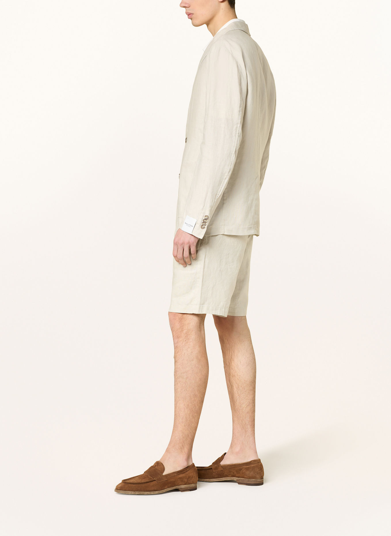 Marc O'Polo Linen shorts RESO Regular Fit: BEIGE