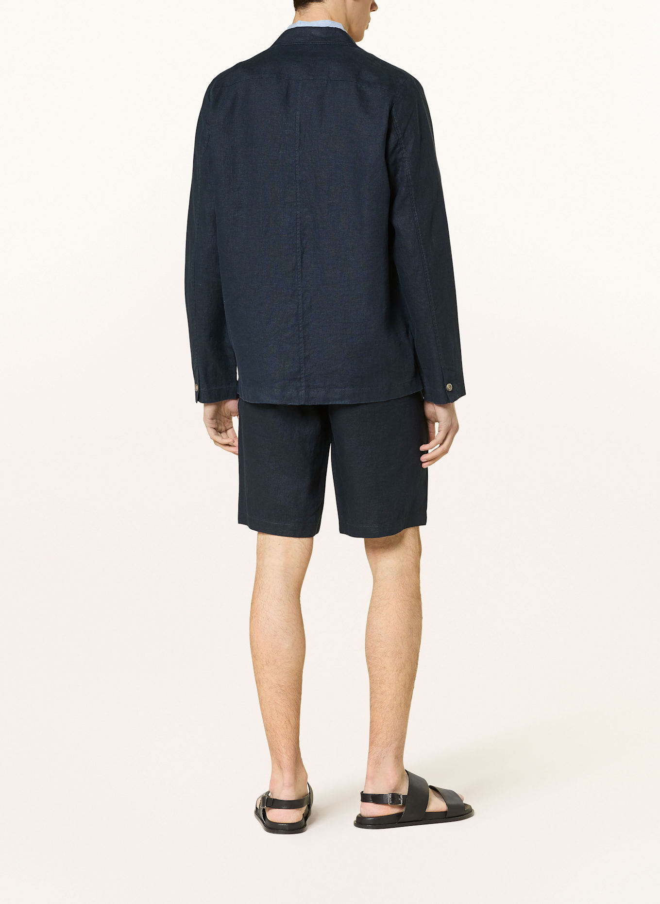 Marc O'Polo Leinenshorts RESO Regular Fit: DUNKELBLAU