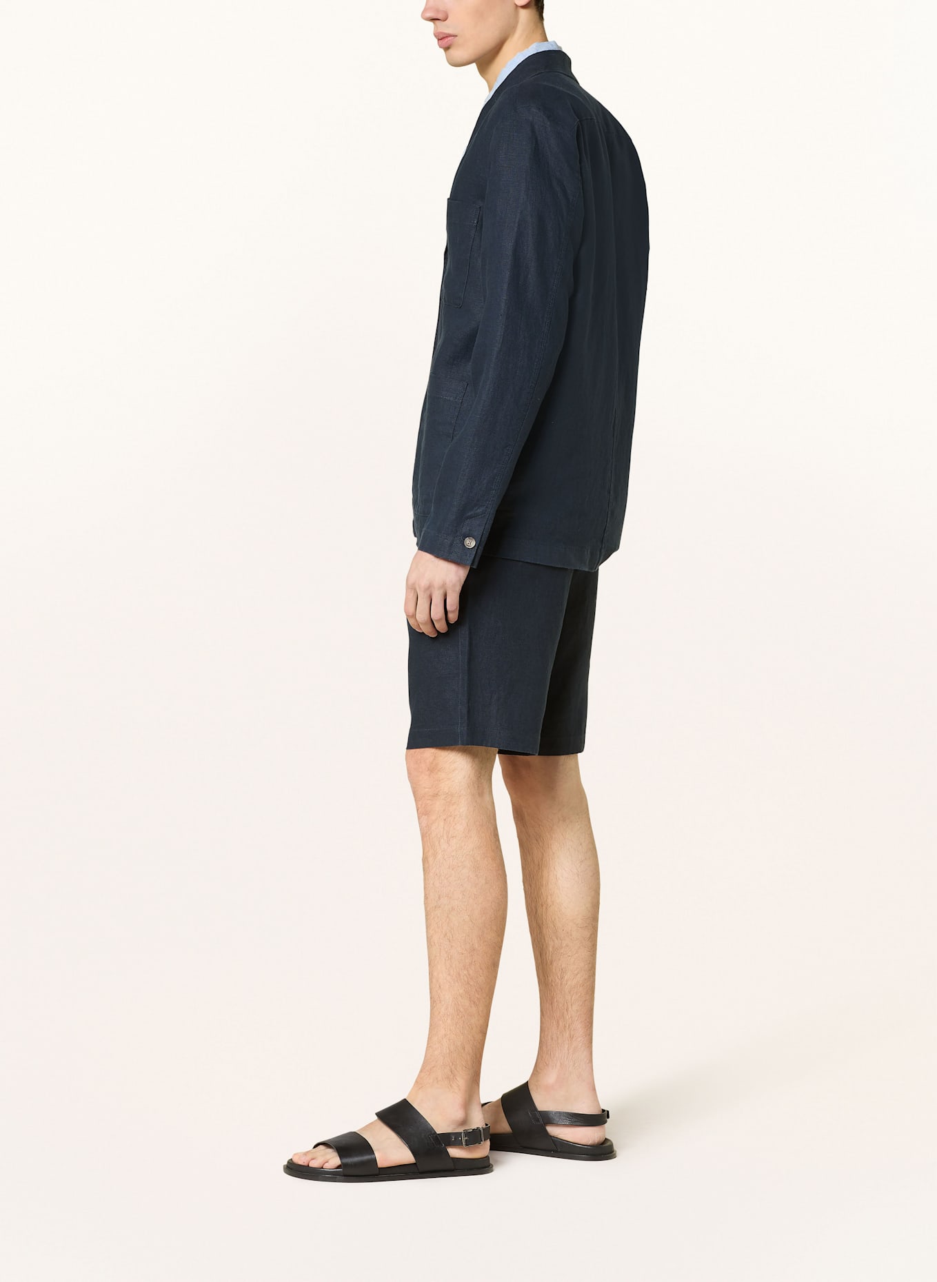 Marc O'Polo Leinenshorts RESO Regular Fit: DUNKELBLAU