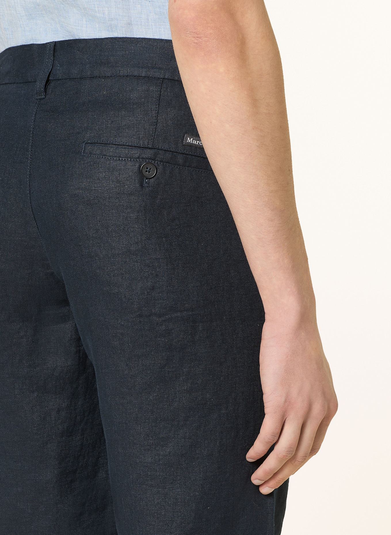 Marc O'Polo Leinenshorts RESO Regular Fit: DUNKELBLAU