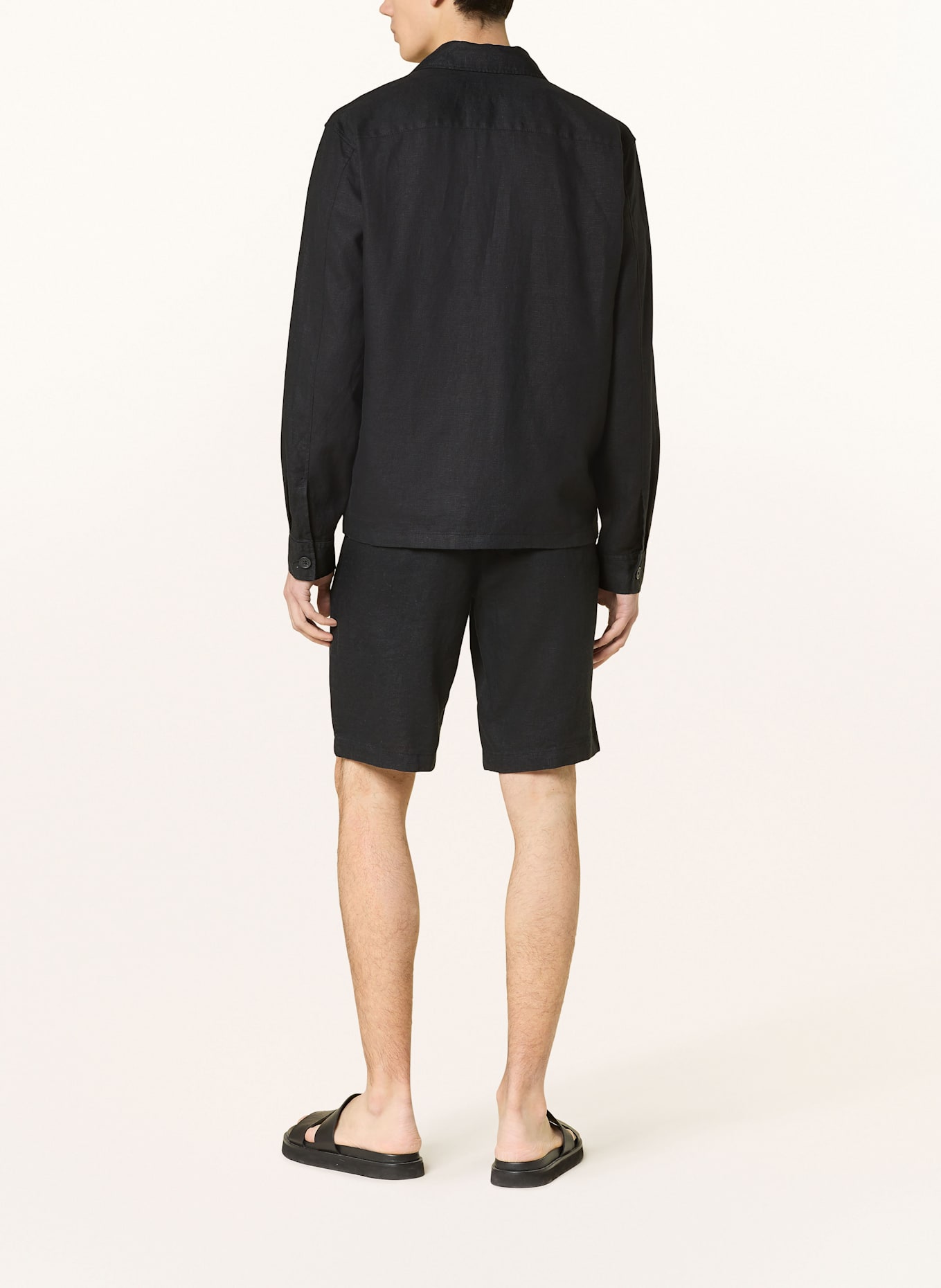 Marc O'Polo Leinenshorts RESO Regular Fit: SCHWARZ
