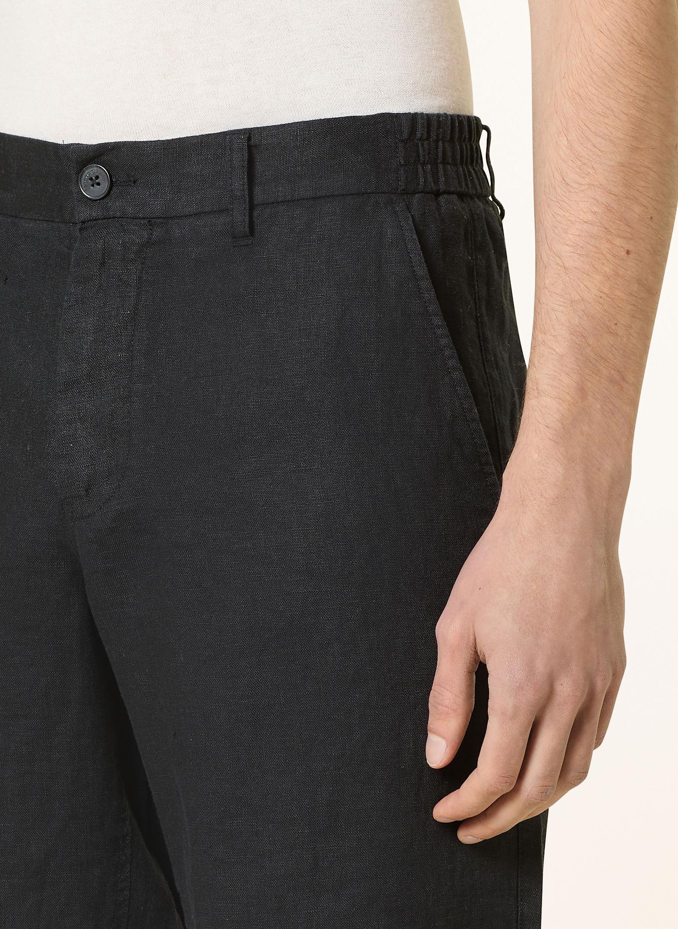 Marc O'Polo Leinenshorts RESO Regular Fit: SCHWARZ