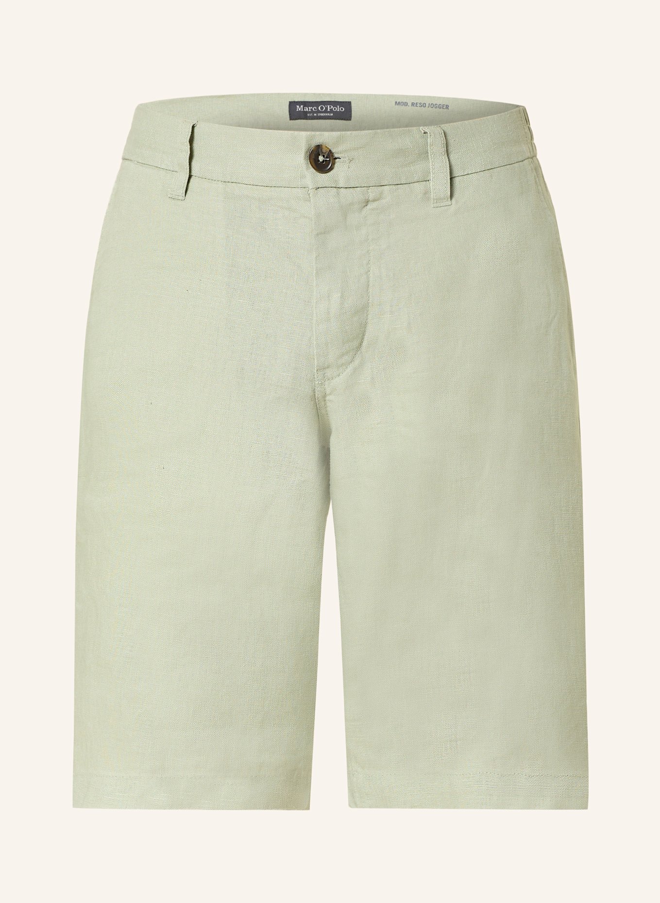 Marc O'Polo Leinenshorts RESO Regular Fit: HELLGRÜN