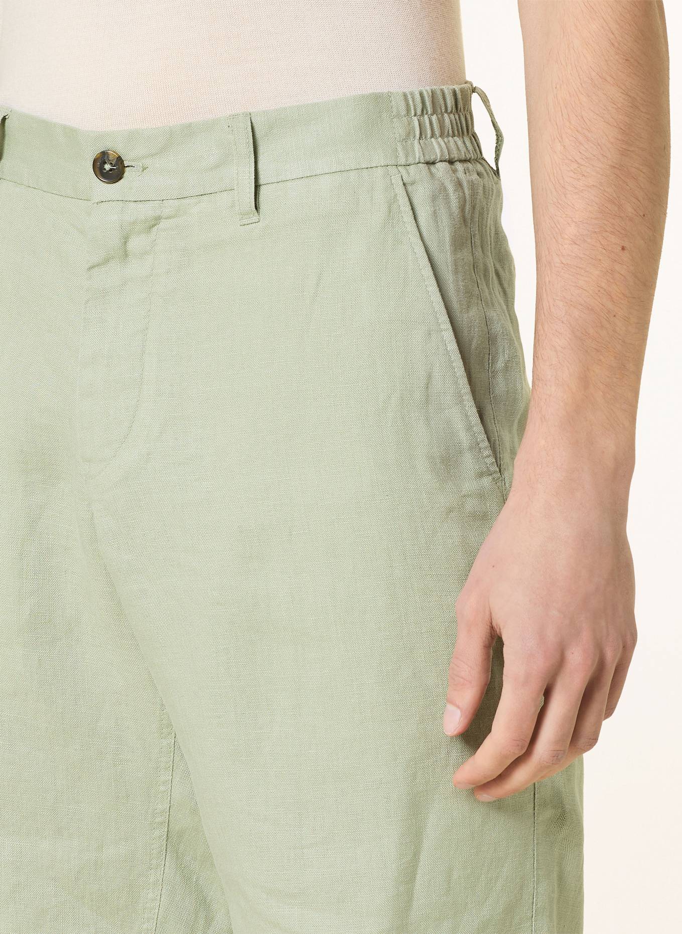 Marc O'Polo Leinenshorts RESO Regular Fit: HELLGRÜN