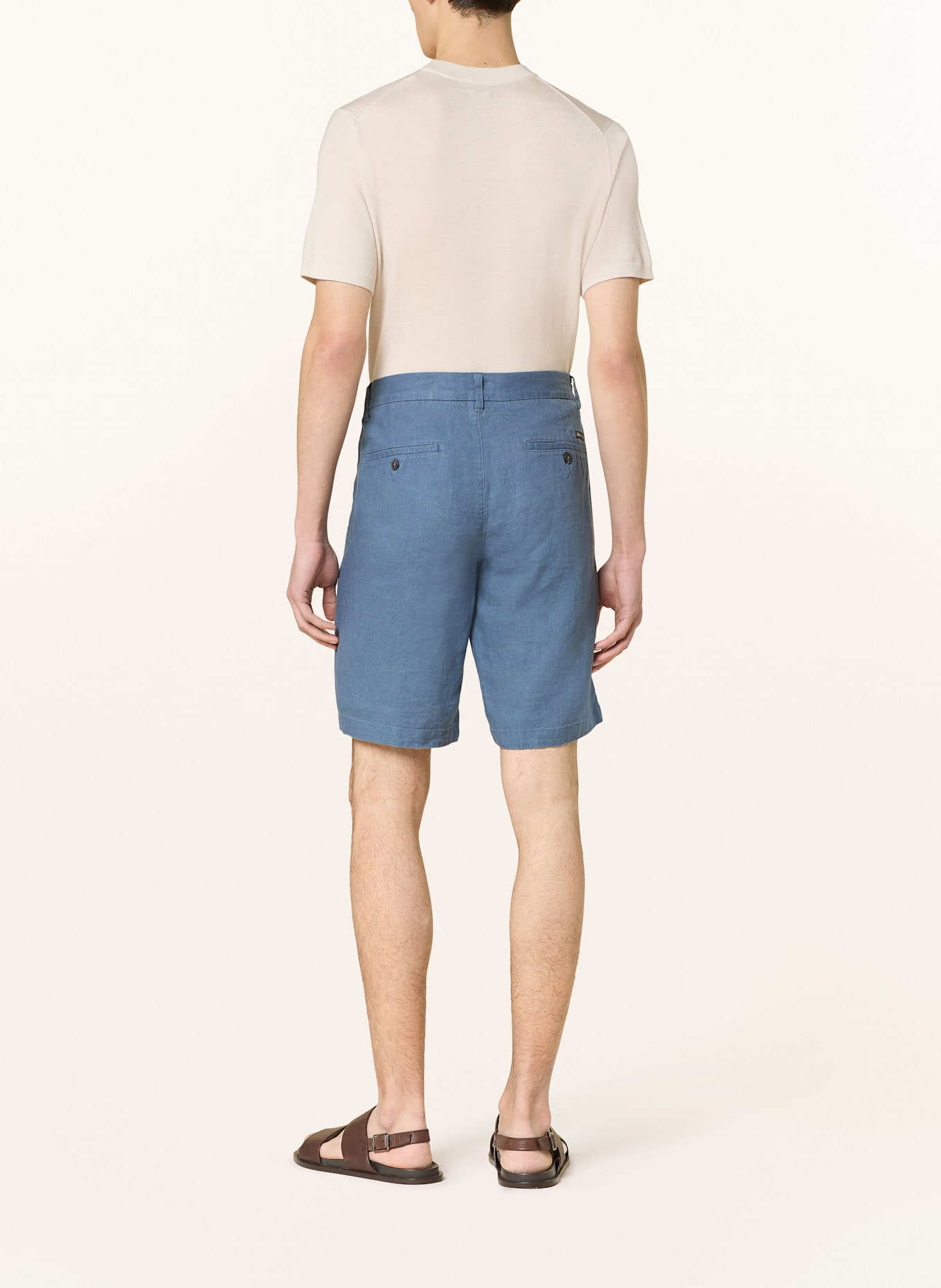 Marc O'Polo Leinenshorts RESO Regular Fit: BLAUGRAU